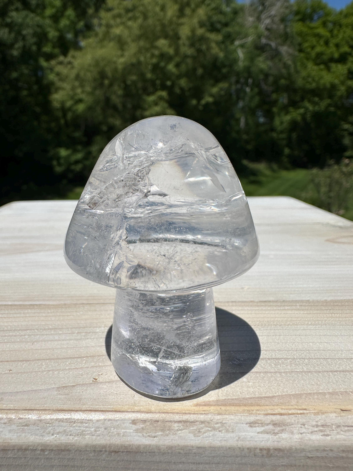 One (1) Clear Quartz Mushroom | Clear Quartz | Mushroom | Healing | Psychic Abilities | Clarity | Calmness