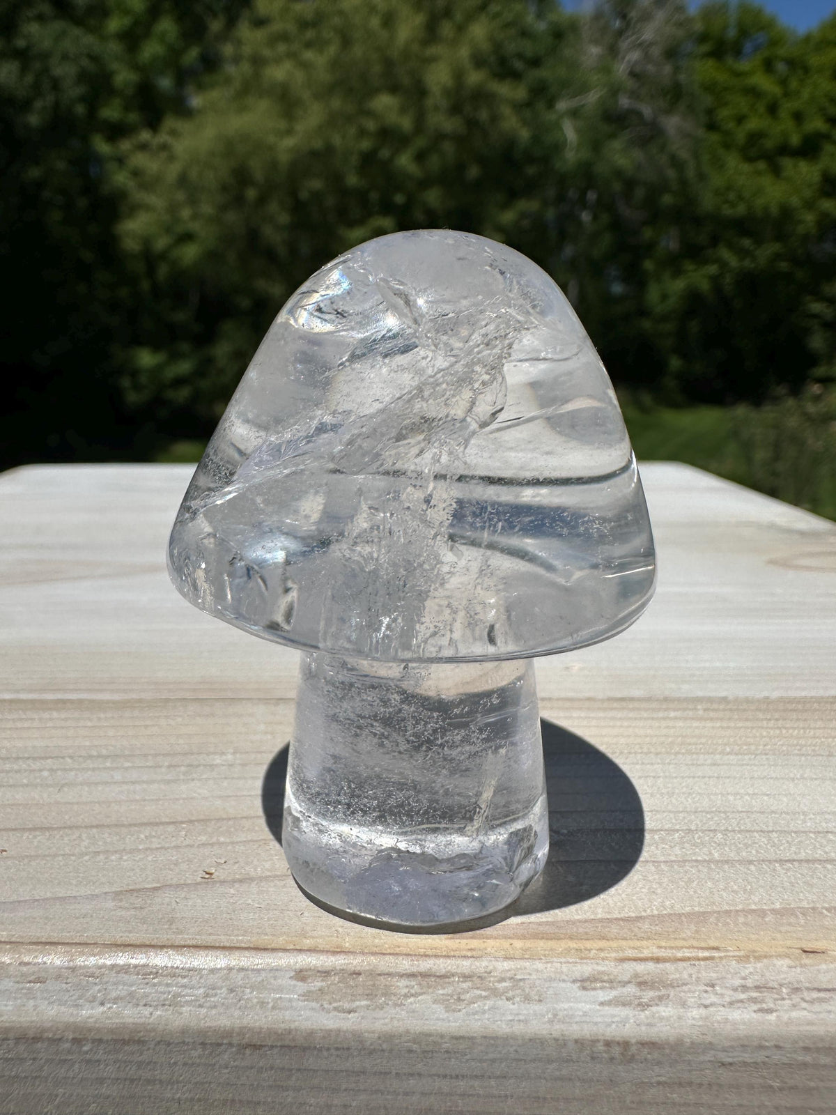 One (1) Clear Quartz Mushroom | Clear Quartz | Mushroom | Healing | Psychic Abilities | Clarity | Calmness
