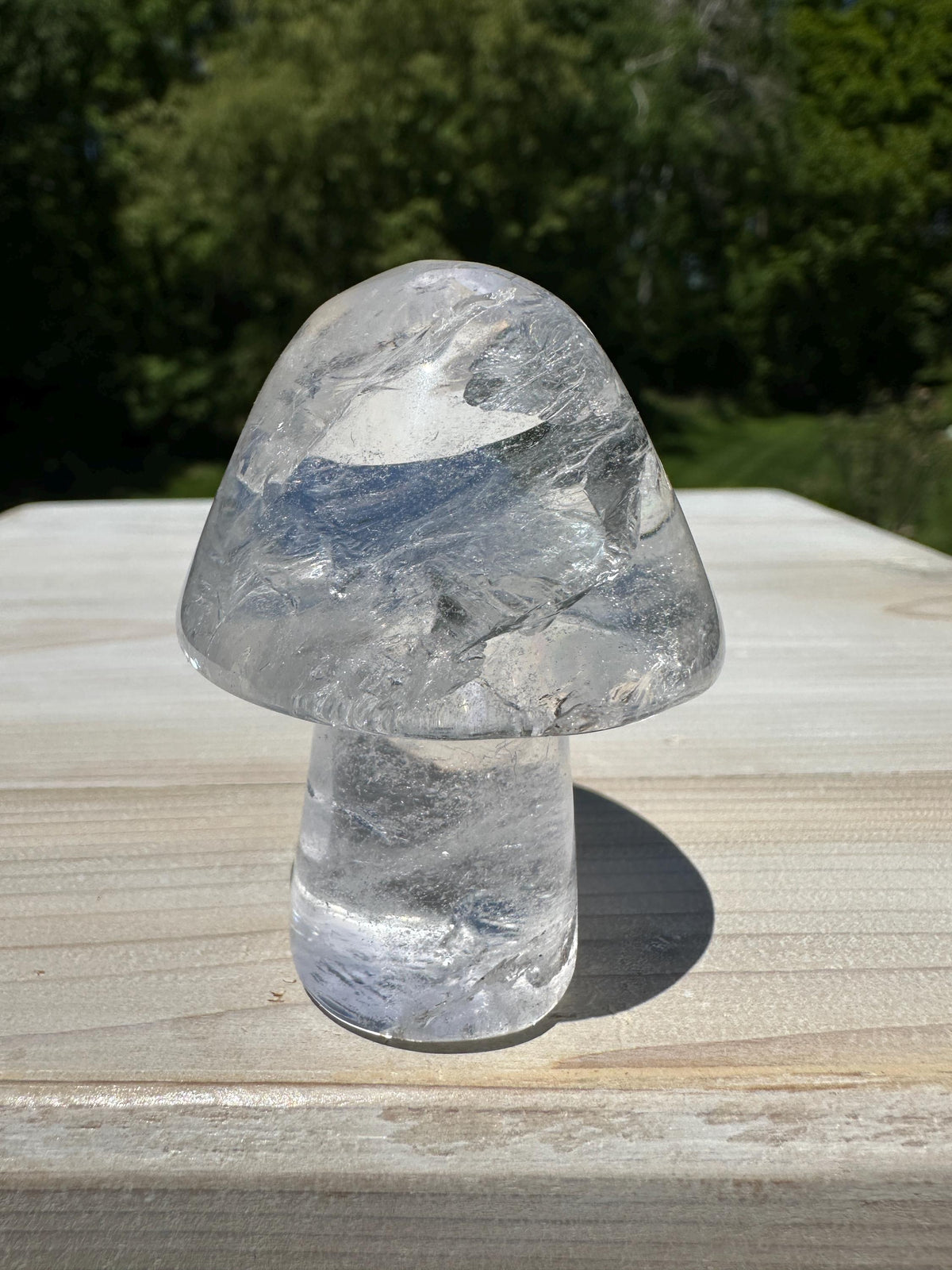 One (1) Clear Quartz Mushroom | Clear Quartz | Mushroom | Healing | Psychic Abilities | Clarity | Calmness