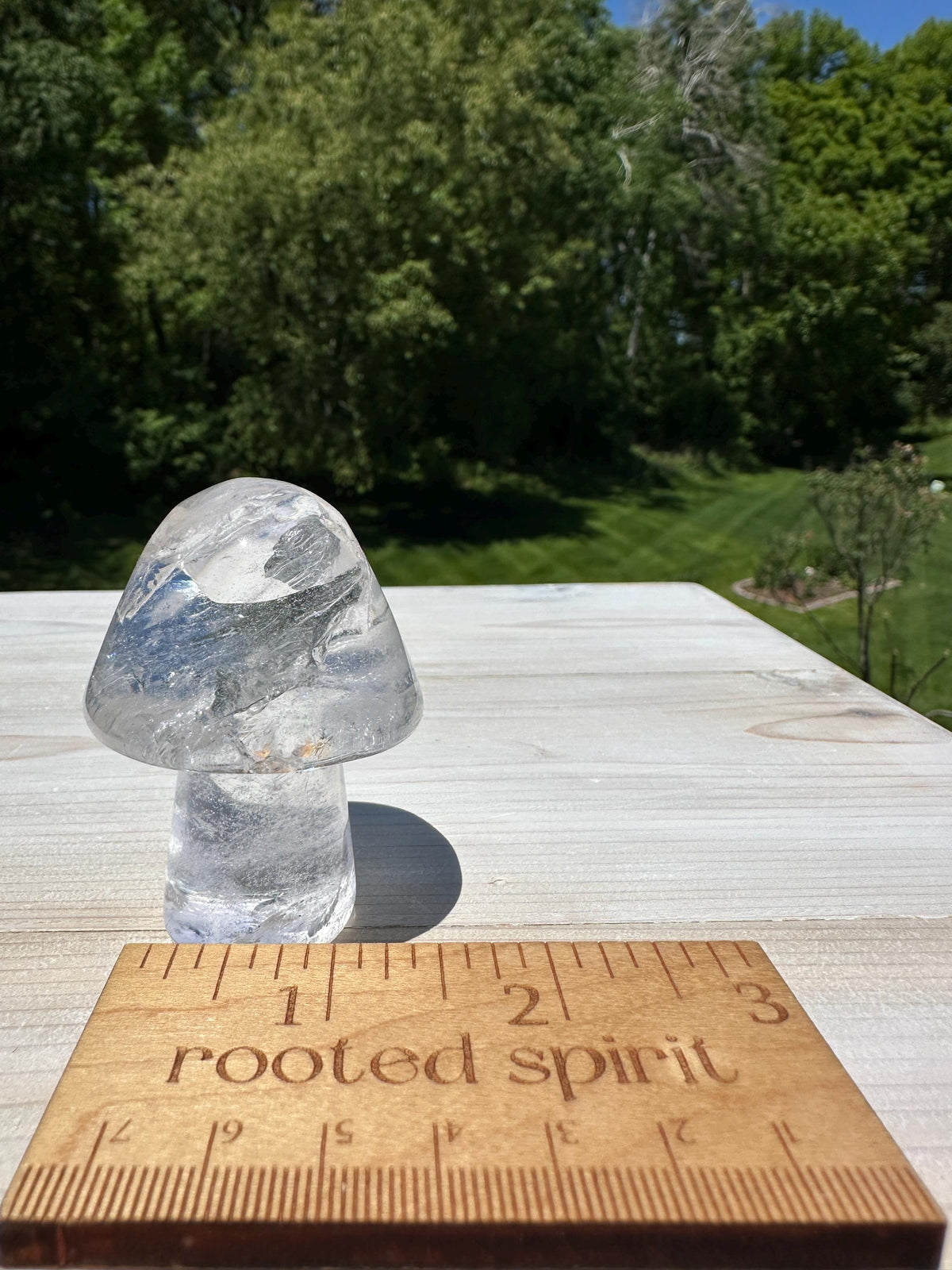 One (1) Clear Quartz Mushroom | Clear Quartz | Mushroom | Healing | Psychic Abilities | Clarity | Calmness