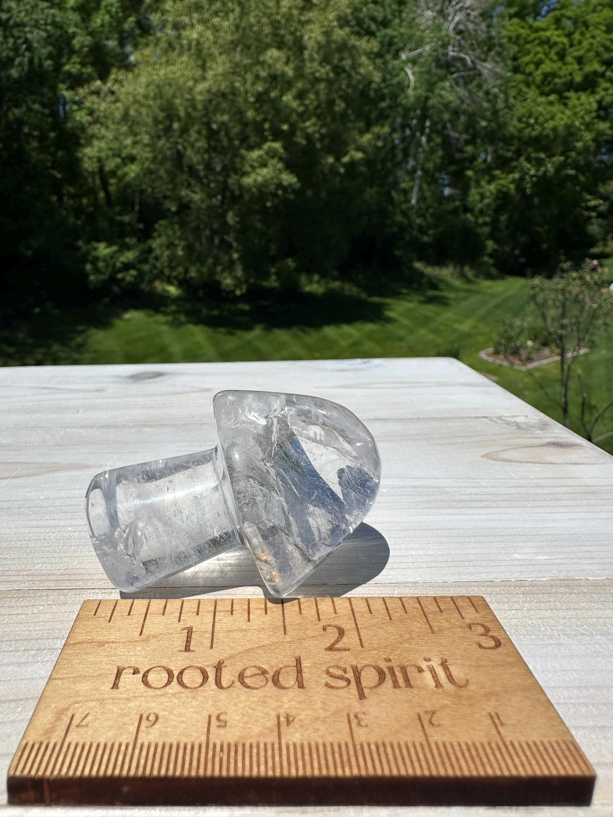 One (1) Clear Quartz Mushroom | Clear Quartz | Mushroom | Healing | Psychic Abilities | Clarity | Calmness