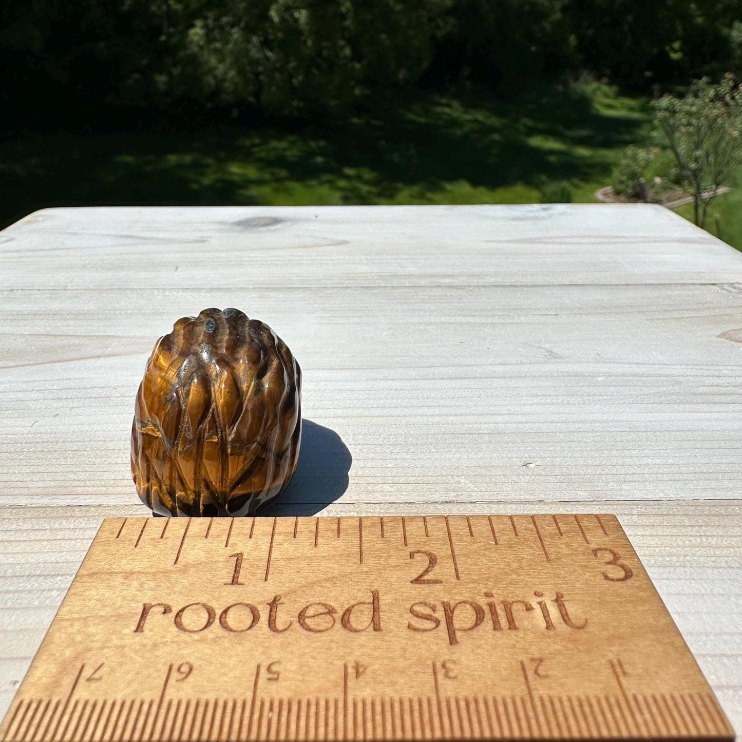 Cute Tiger Eye Hedgehog Carving - #4