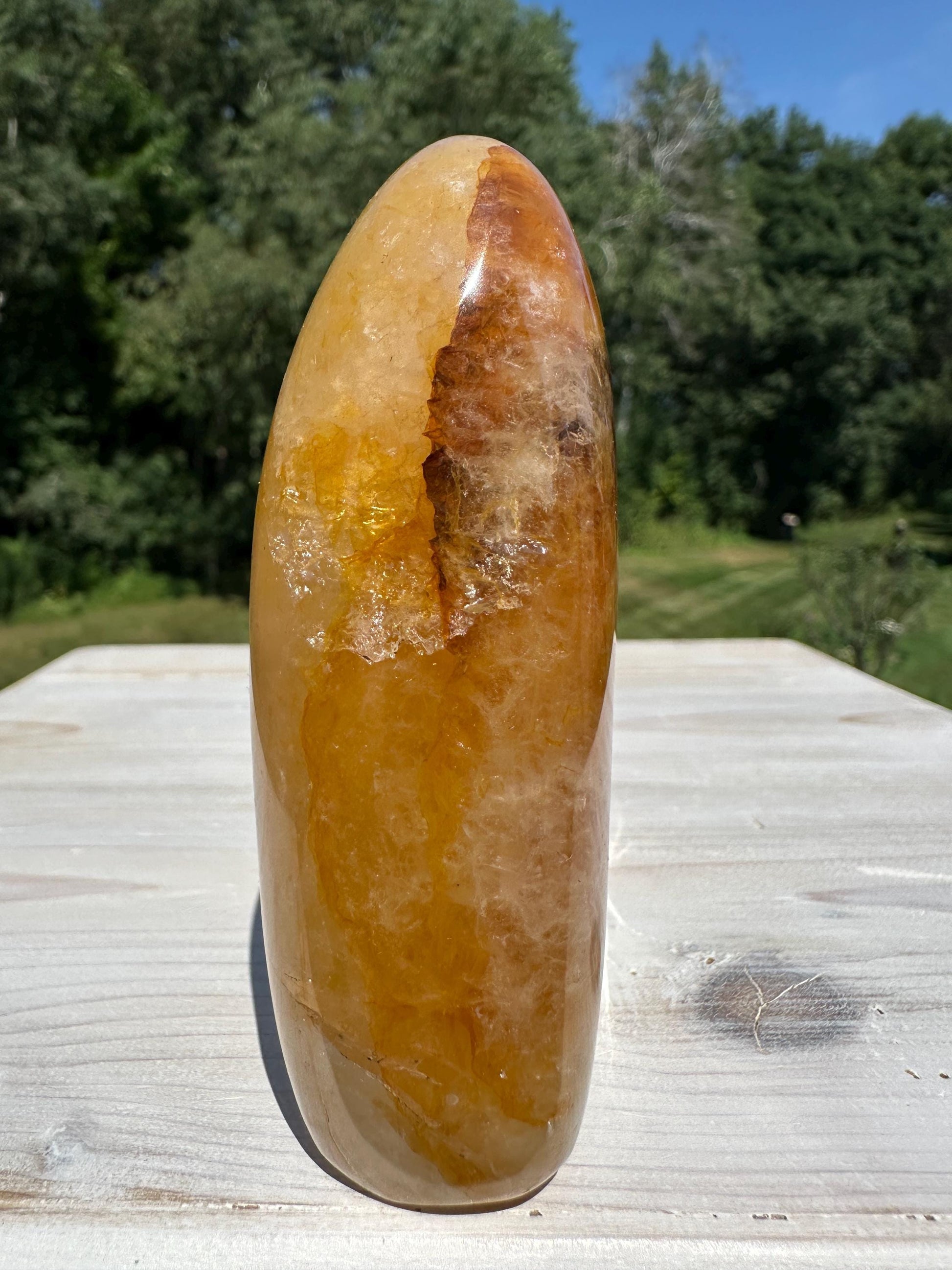 Gorgeous Golden Healer Quartz Crystal Freeform - #1