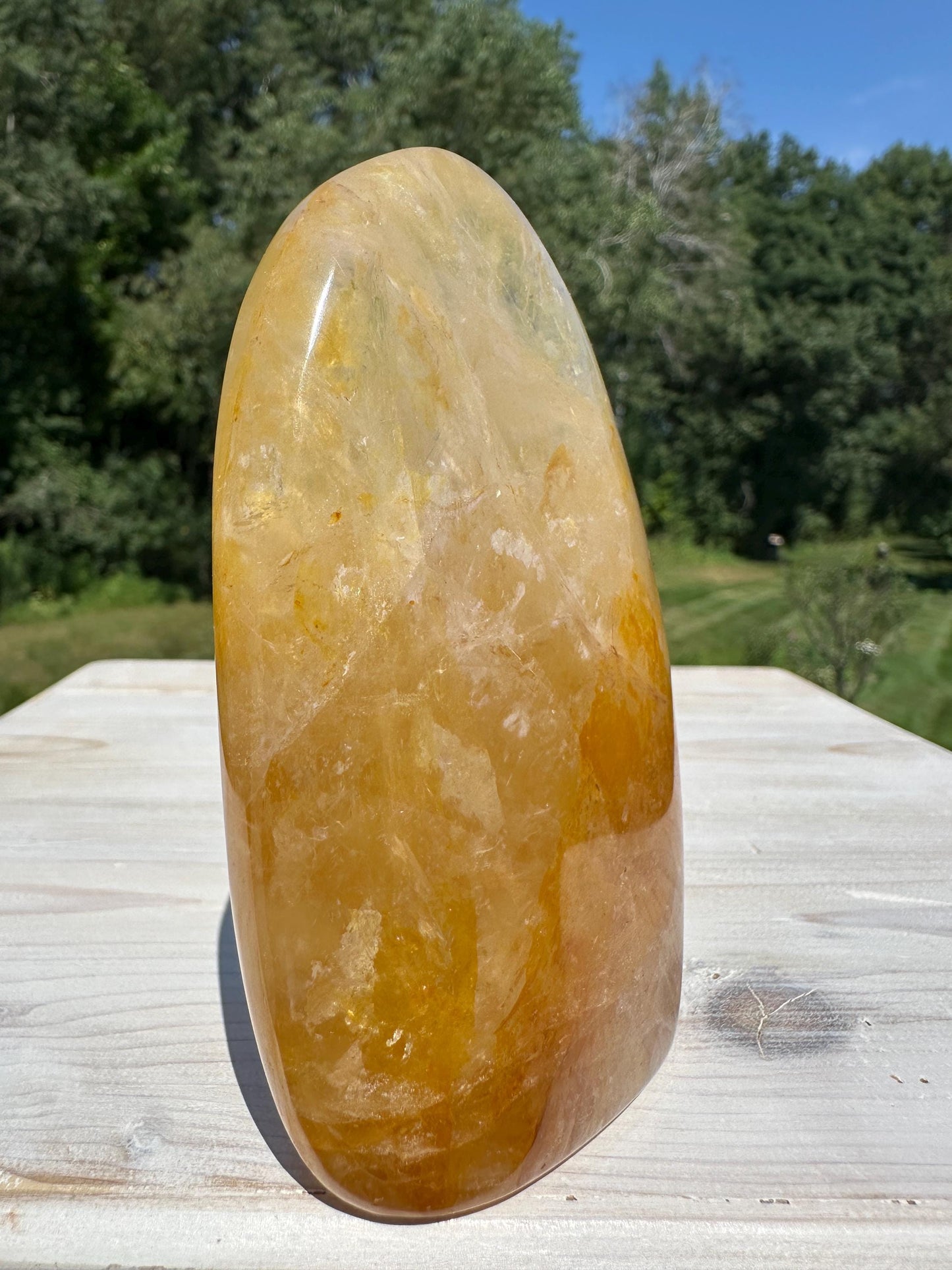 Gorgeous Golden Healer Quartz Crystal Freeform - #2