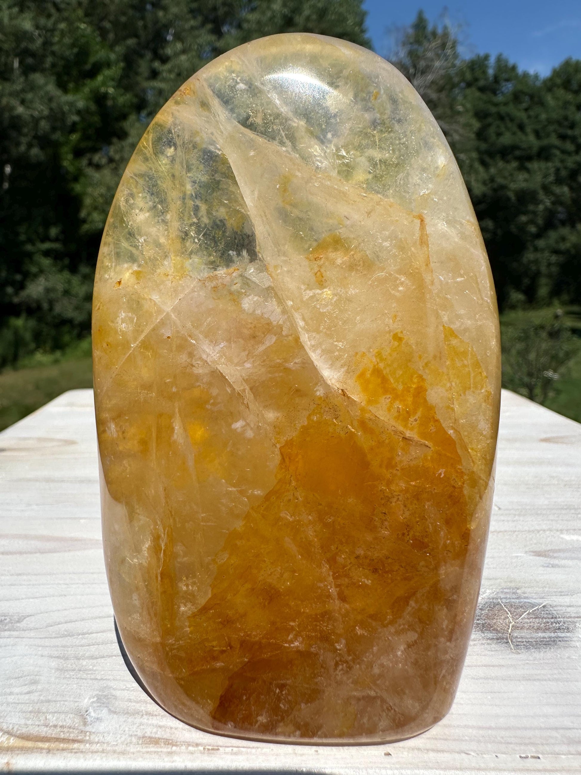 Gorgeous Golden Healer Quartz Crystal Freeform - #2