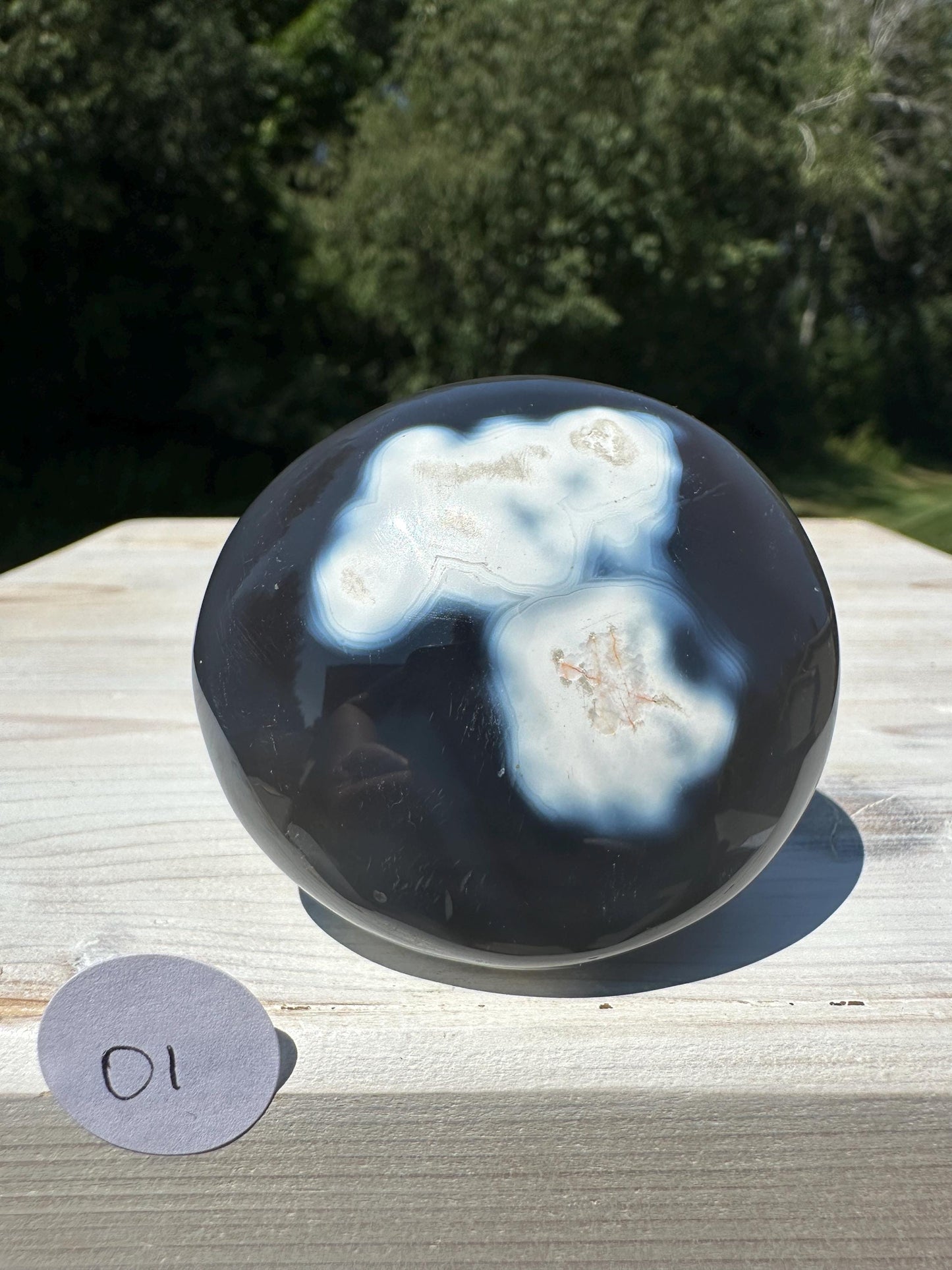 Orca Agate Gallet Crystal - #1