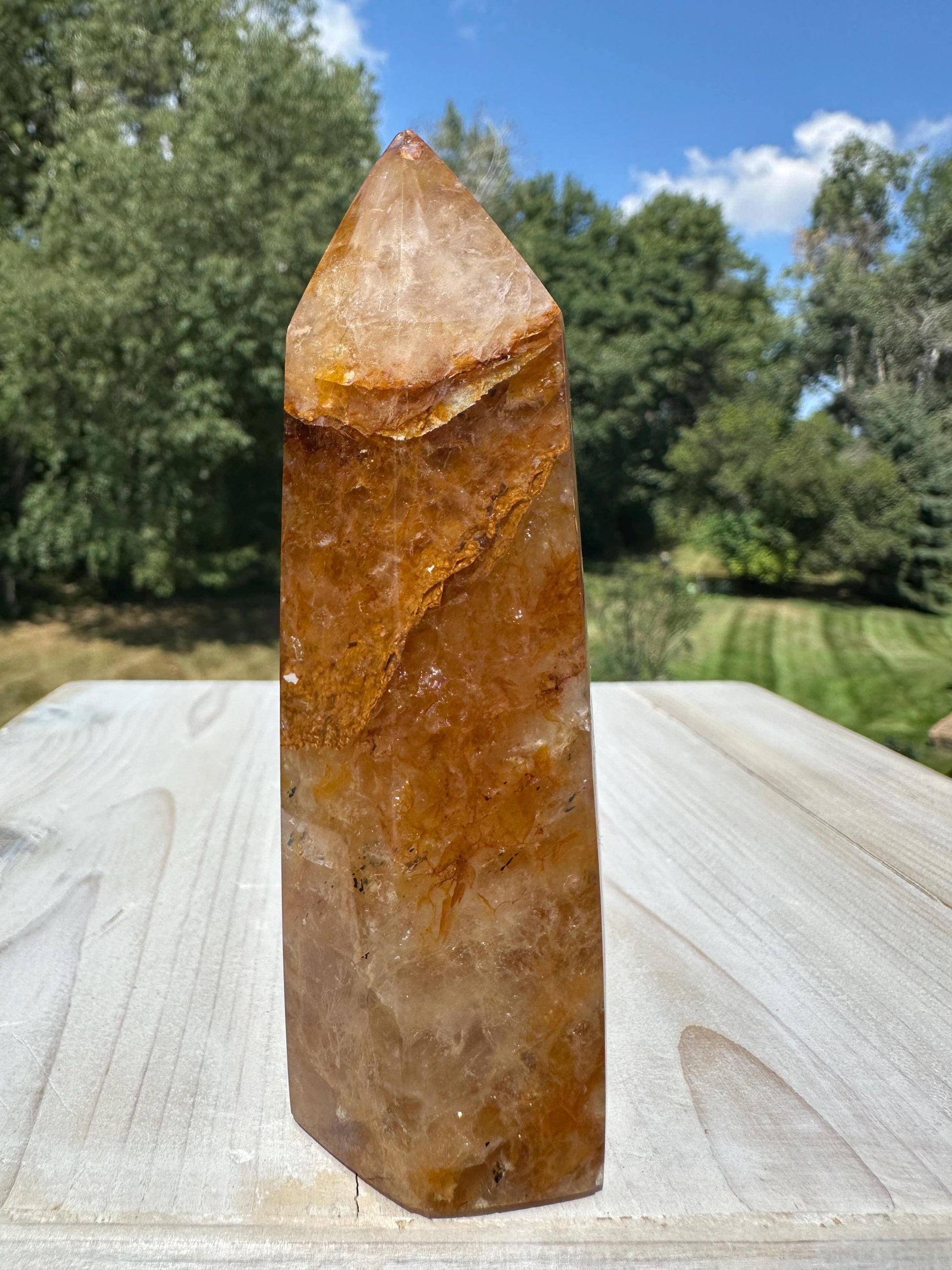 Gorgeous Golden Healer Quartz Crystal Tower - #2