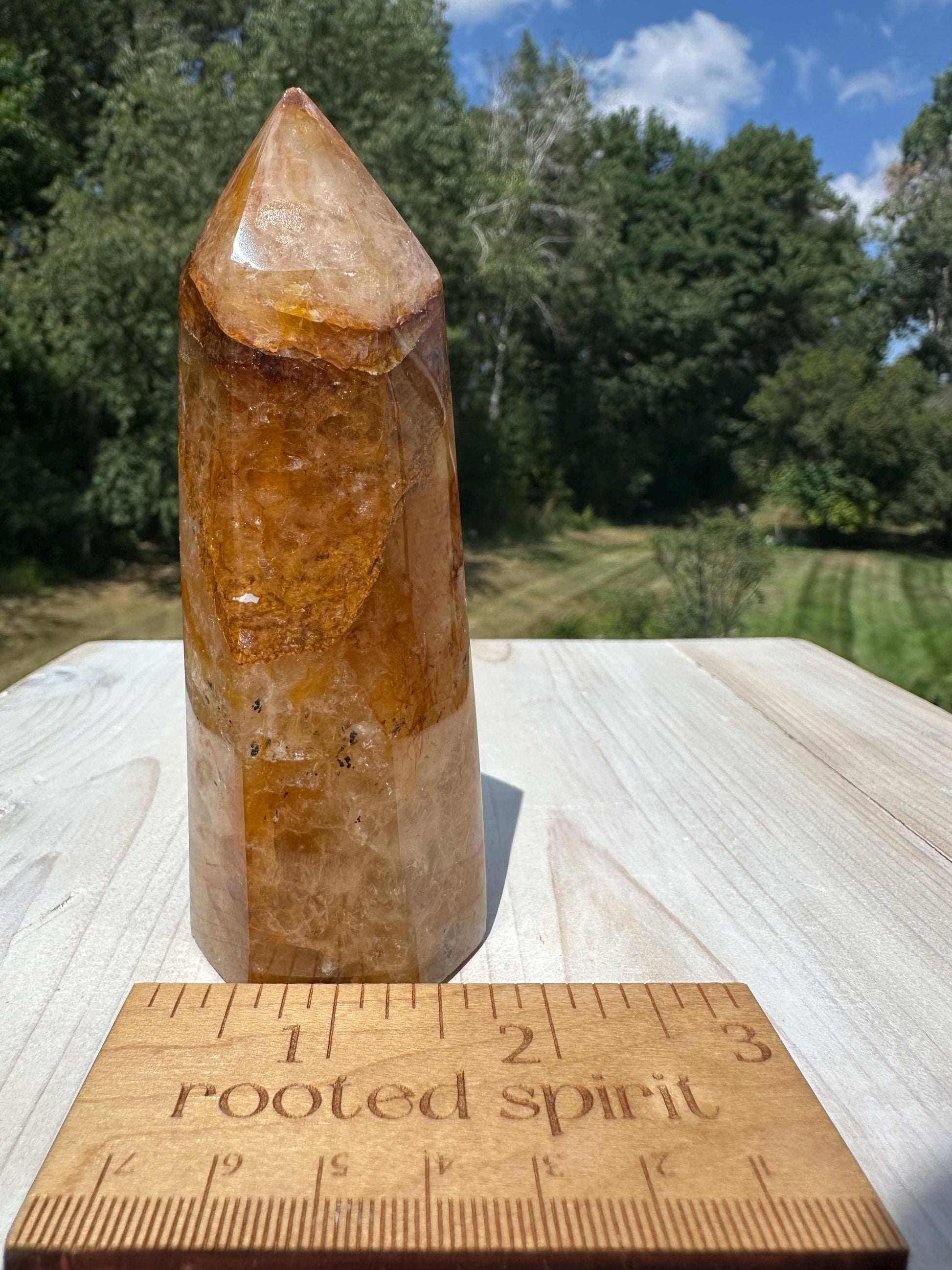 Gorgeous Golden Healer Quartz Crystal Tower - #2