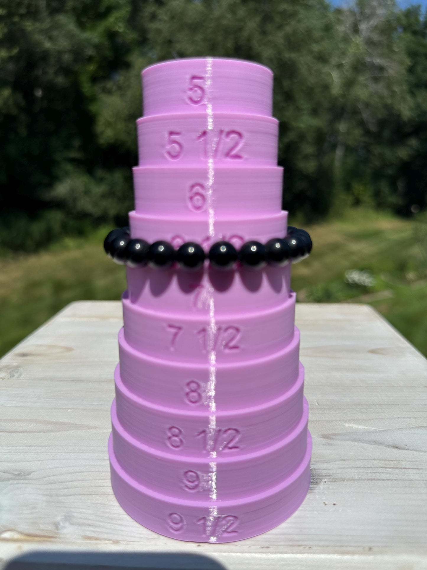 One (1) 8mm Black Obsidian Stretch Bracelet 6.5''