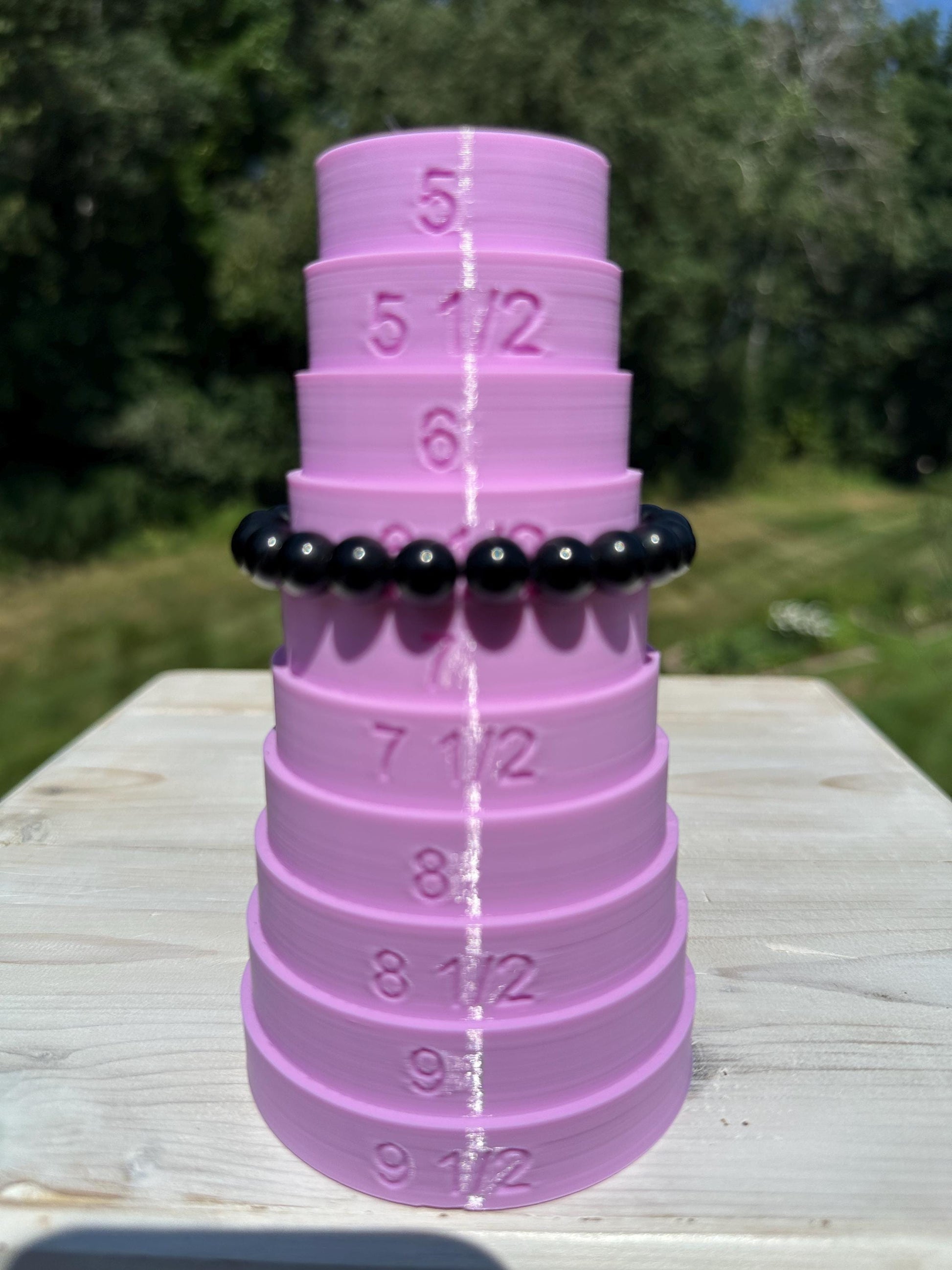One (1) 8mm Black Obsidian Stretch Bracelet 6.5''