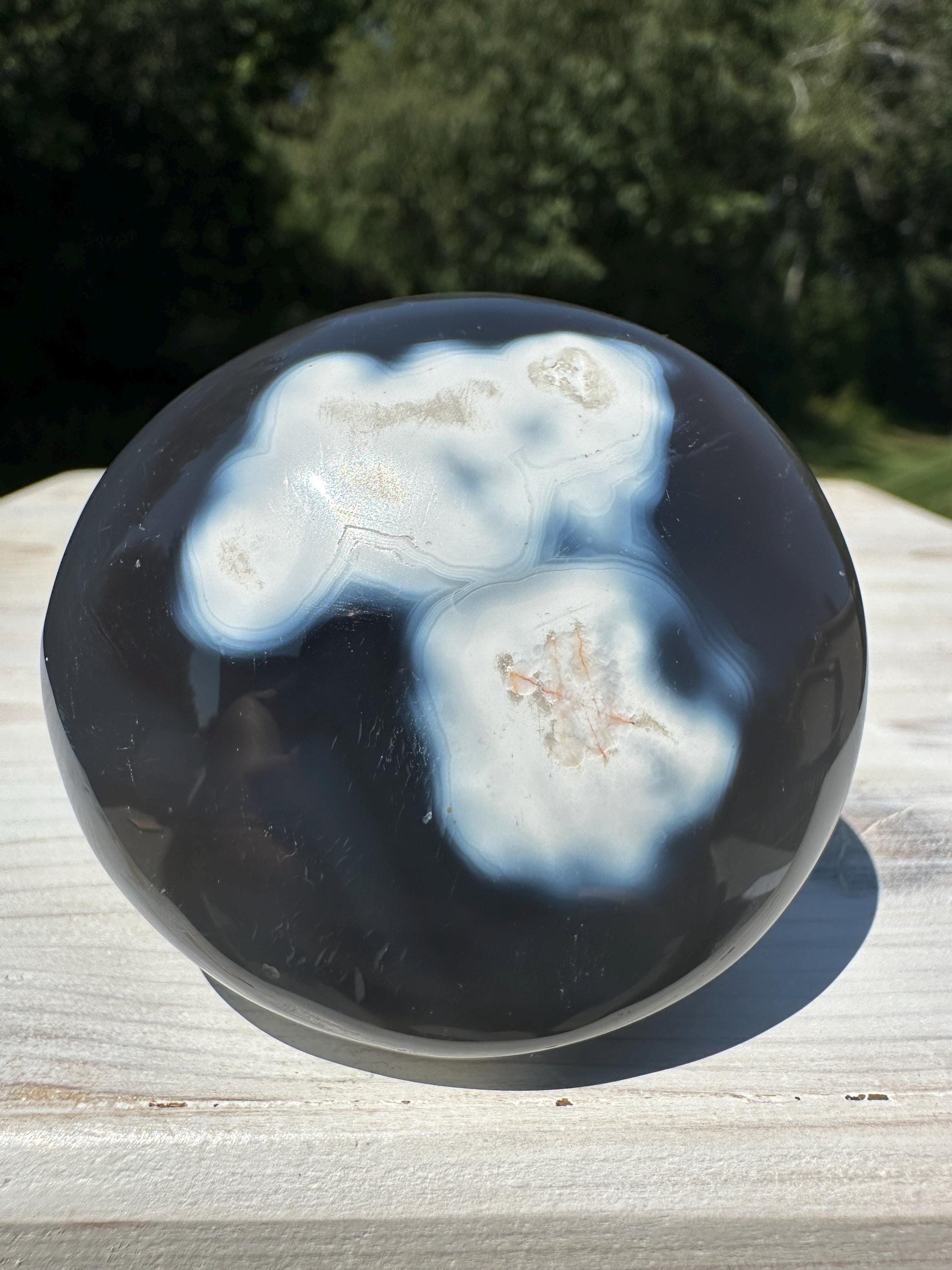 Orca Agate Gallet Crystal - #1