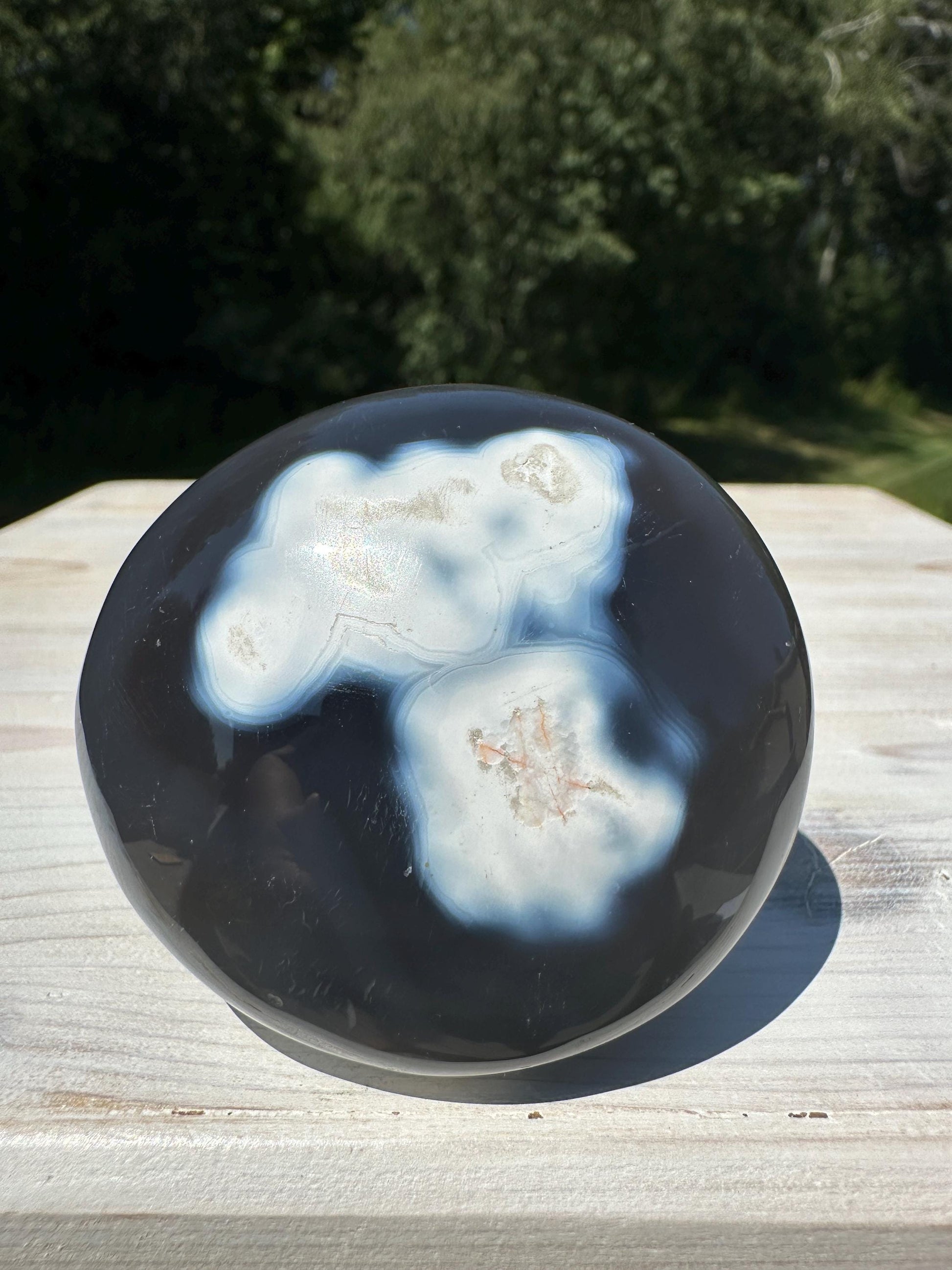 Orca Agate Gallet Crystal - #1