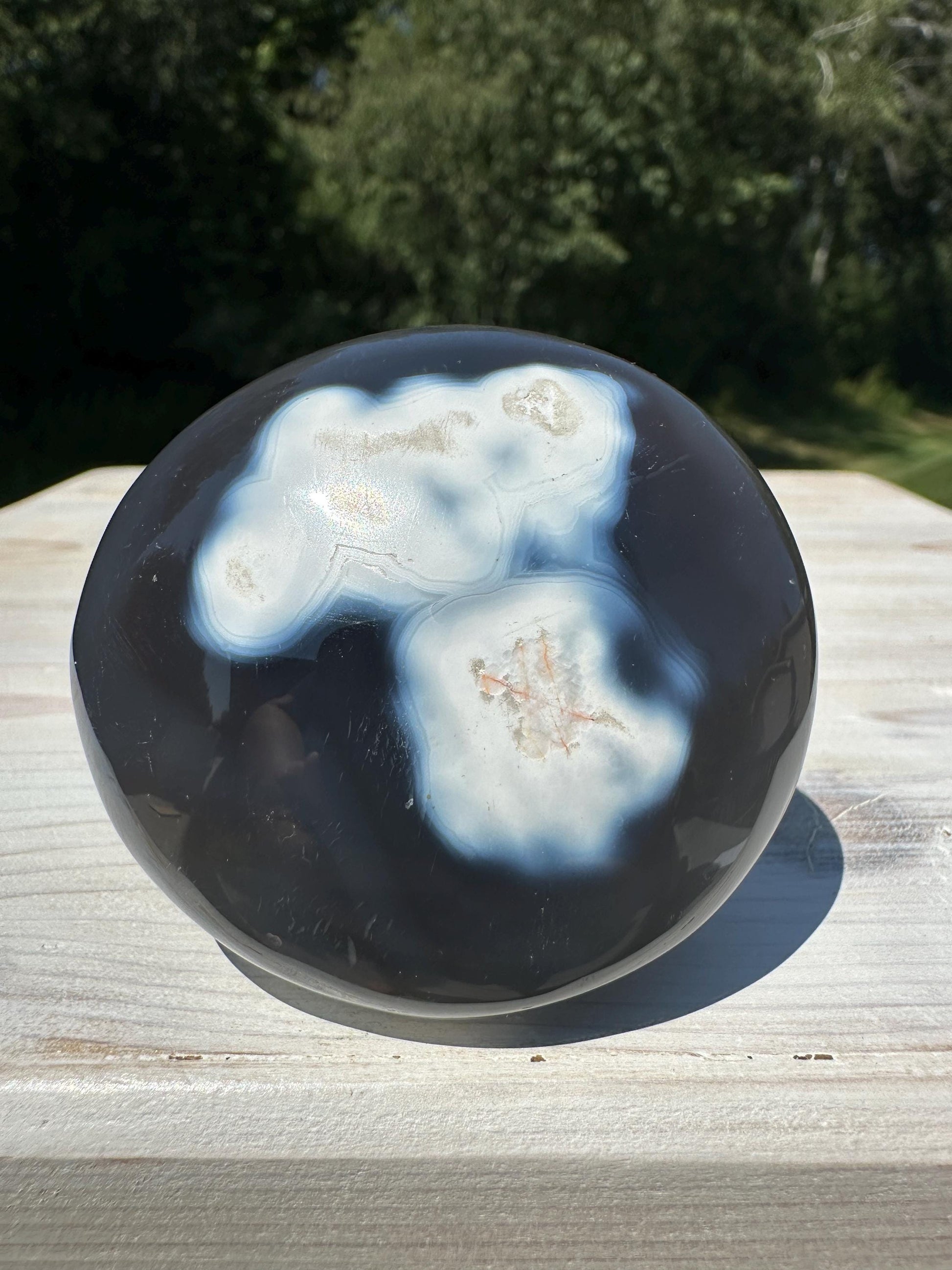 Orca Agate Gallet Crystal - #1