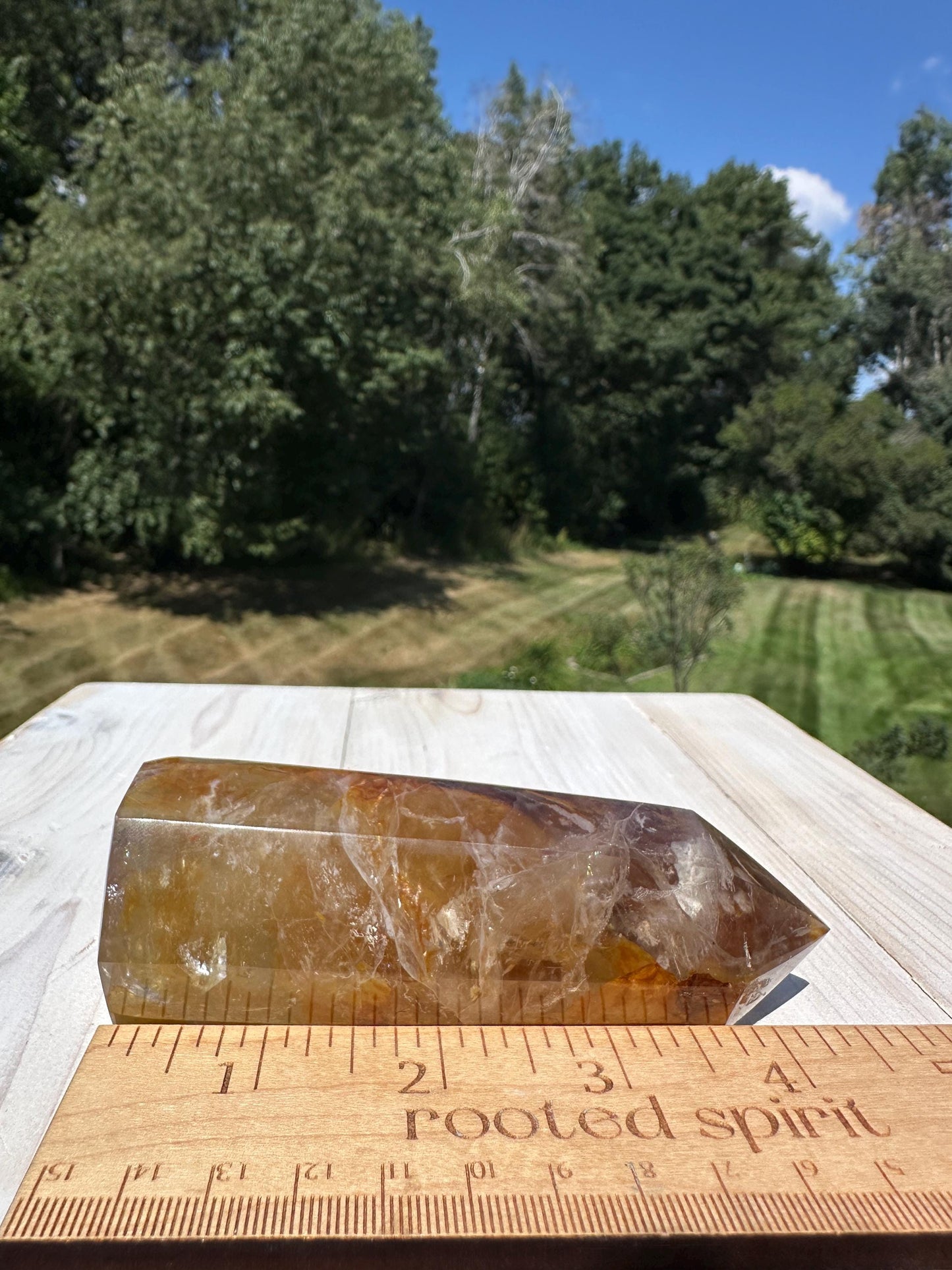Gorgeous Golden Healer Quartz Crystal Tower - #1