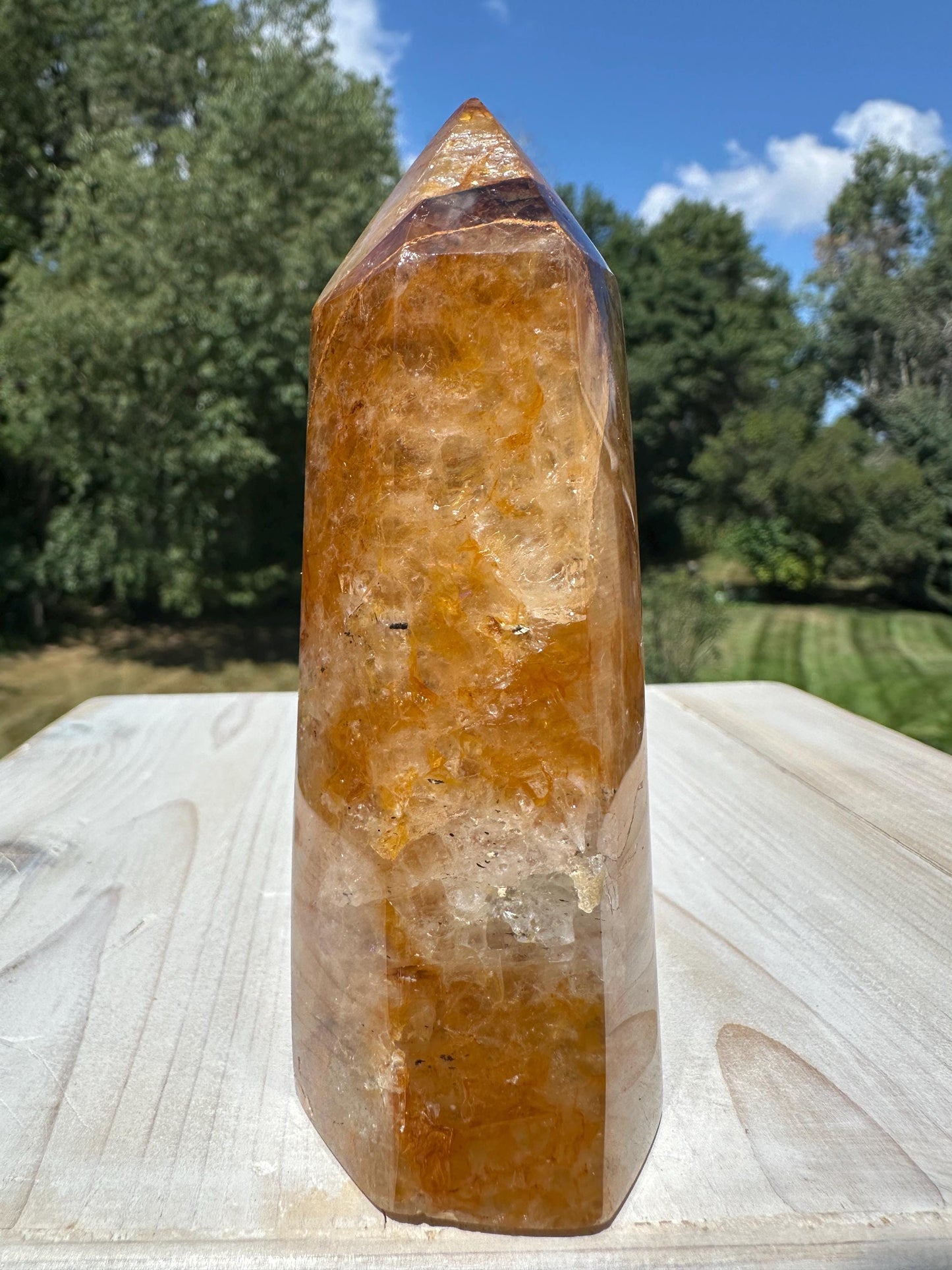 Gorgeous Golden Healer Quartz Crystal Tower - #2