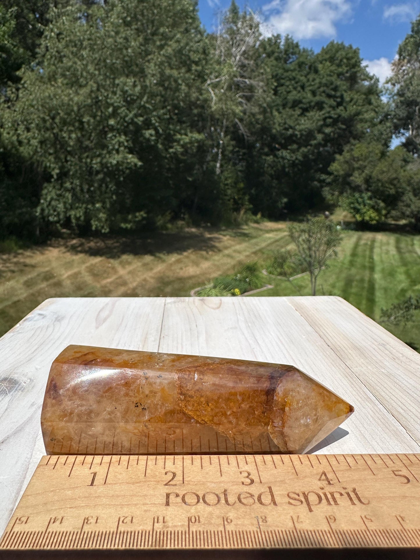 Gorgeous Golden Healer Quartz Crystal Tower - #2