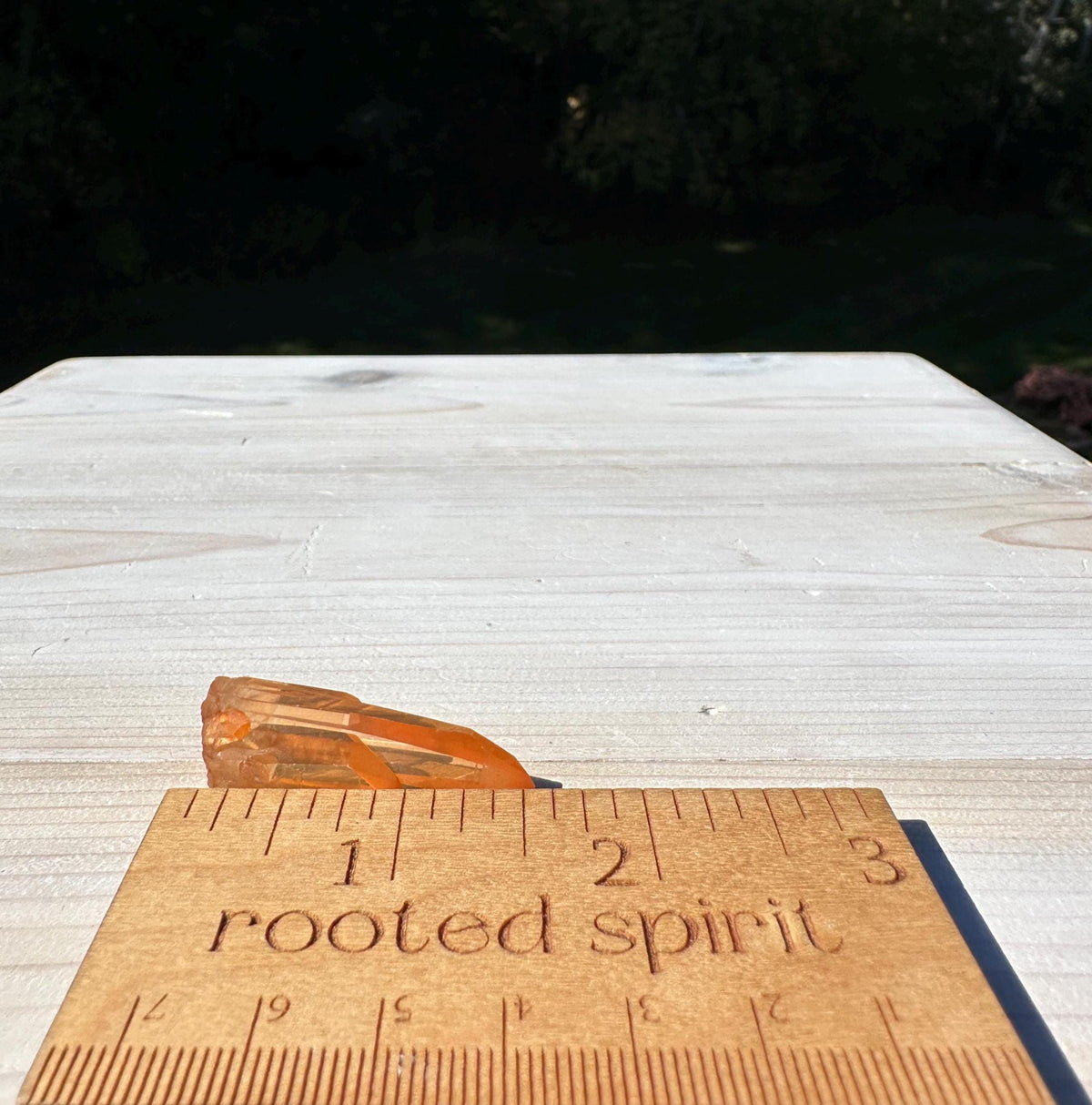 Stunning Rare Tangerine Lemurian Point - #4