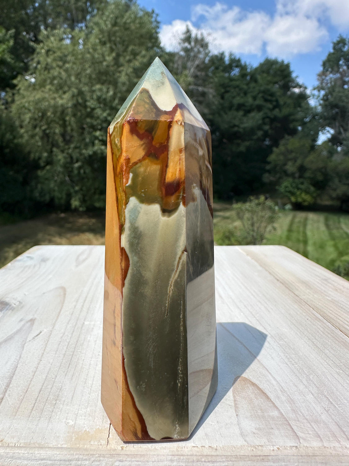 Polychrome Jasper Polished Point - #1