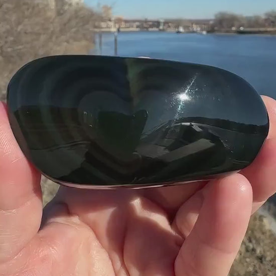 Rainbow Obsidian Heart Freeform from Mexico *Tucson Exclusive* | Obsidian Carving | Transformation | Altar | Meditation