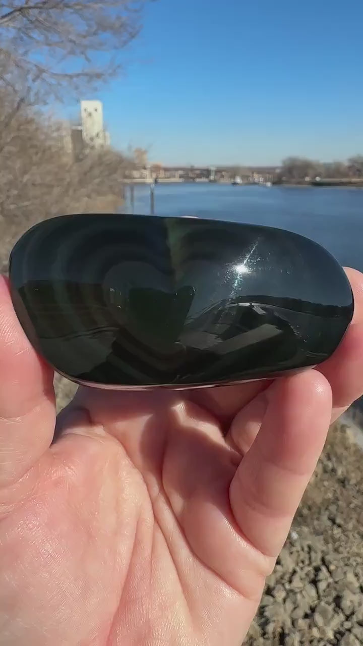 Rainbow Obsidian Heart Freeform from Mexico *Tucson Exclusive* | Obsidian Carving | Transformation | Altar | Meditation