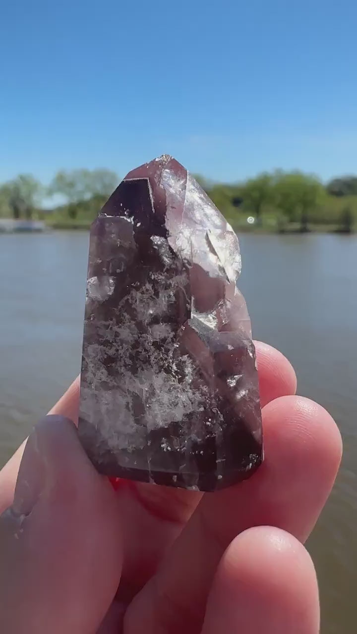 Rare Pink Lithium Point from Brazil | Lithium Tower | Lithium Crystal | Rare Crystals | Pink Lithium Crystal | Lithium Quartz