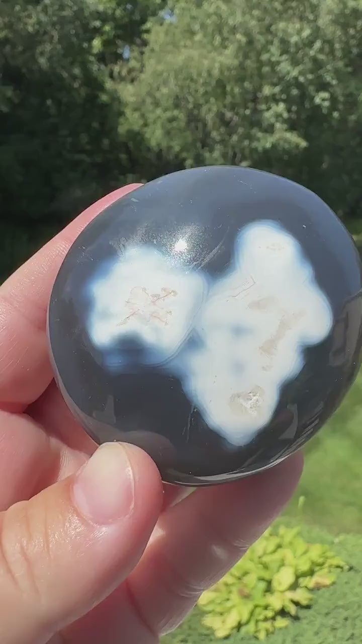 Orca Agate Gallet Crystal - #1