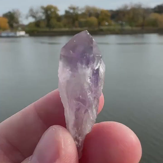 Set of Two (2) Raw Amethyst Points from Brazil | Tumbles Amethyst | Raw Amethyst | Amethyst