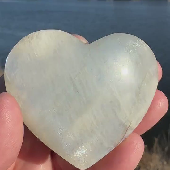 Super Flashy Moonstone Heart