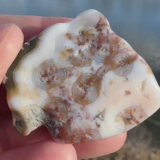 8th Vein Ocean Jasper Tumble | 8th Vein Ocean Jasper | 8th Vein Ocean Jasper Palm Stone | Ocean Jasper Vein 8 | Vein 8 Ocean Jasper