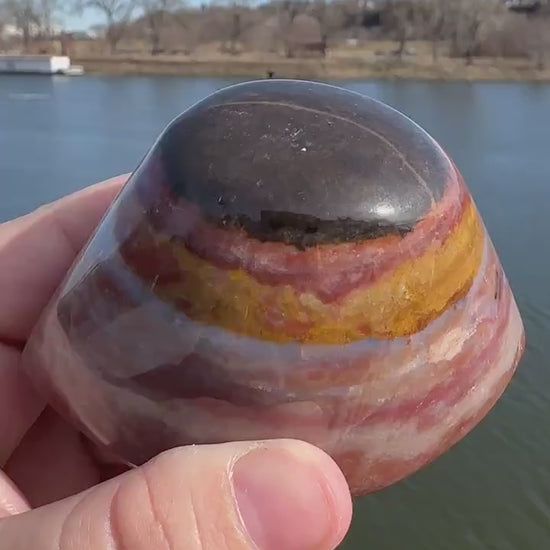 Large Shiva Agate Eye from India | Eye Of Shiva Crystals | Third Eye Agate Carved Crystals | Gems & Minerals | Crystal Collector Home Decor