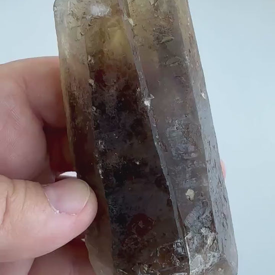 Special Raw Twin Smoky Lemurian Points | Rare Lemurian | Lemurian Point | Authentic Lemurian