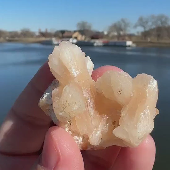 Beautiful Stilbite and Heulandite Clusters from India