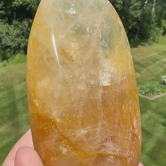 Gorgeous Golden Healer Quartz Crystal Freeform - #2