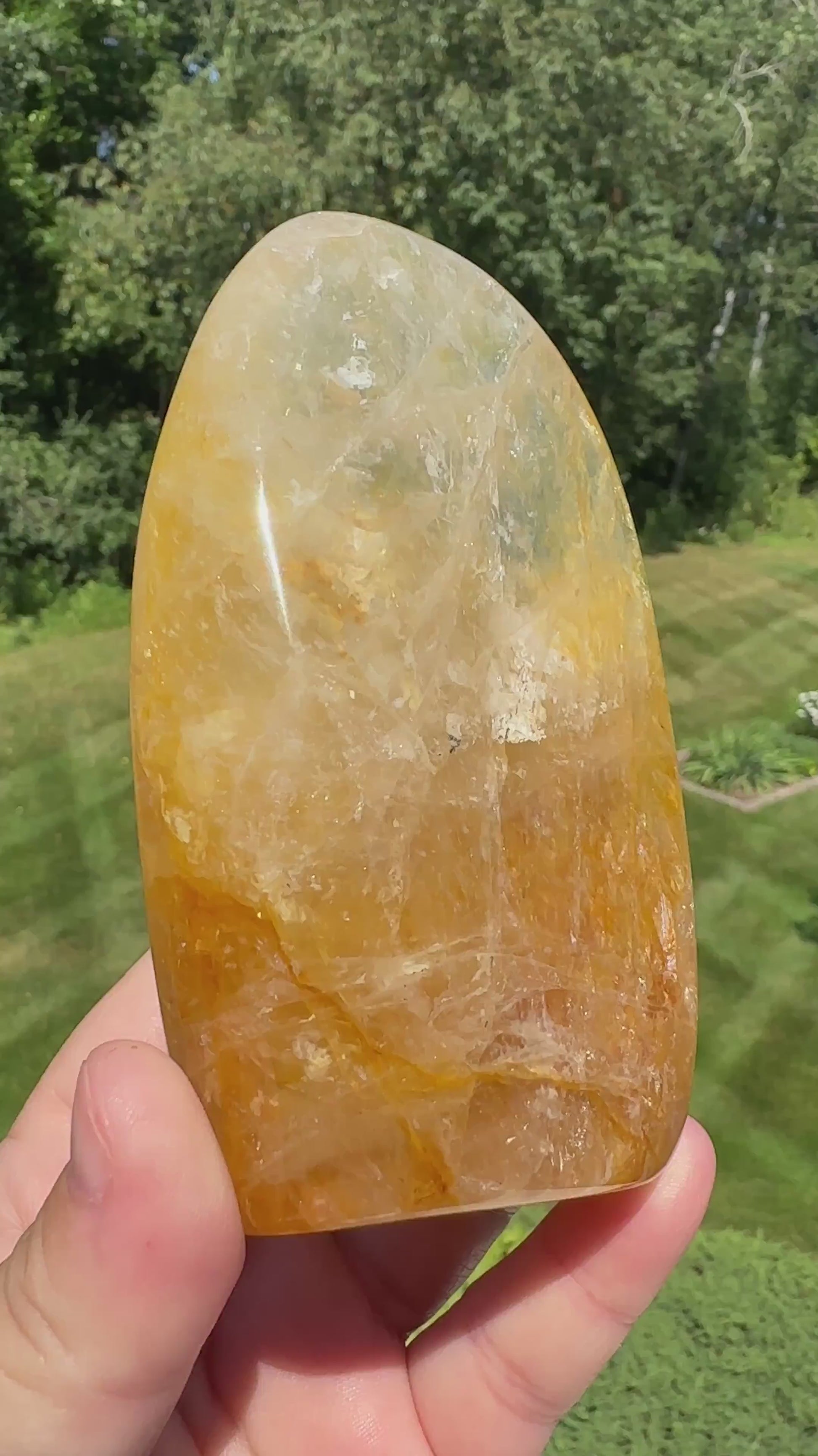 Gorgeous Golden Healer Quartz Crystal Freeform - #2