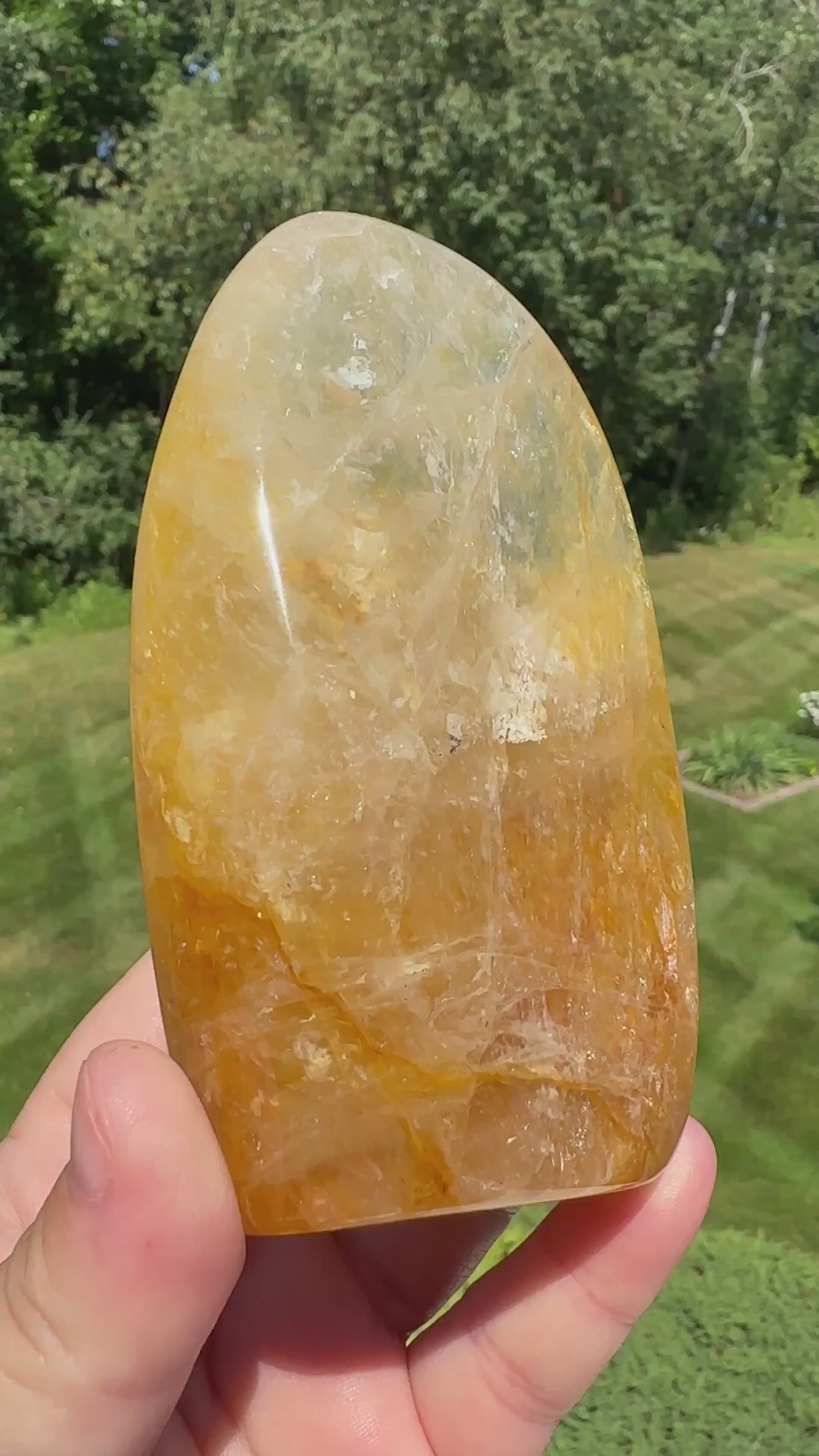 Gorgeous Golden Healer Quartz Crystal Freeform - #2