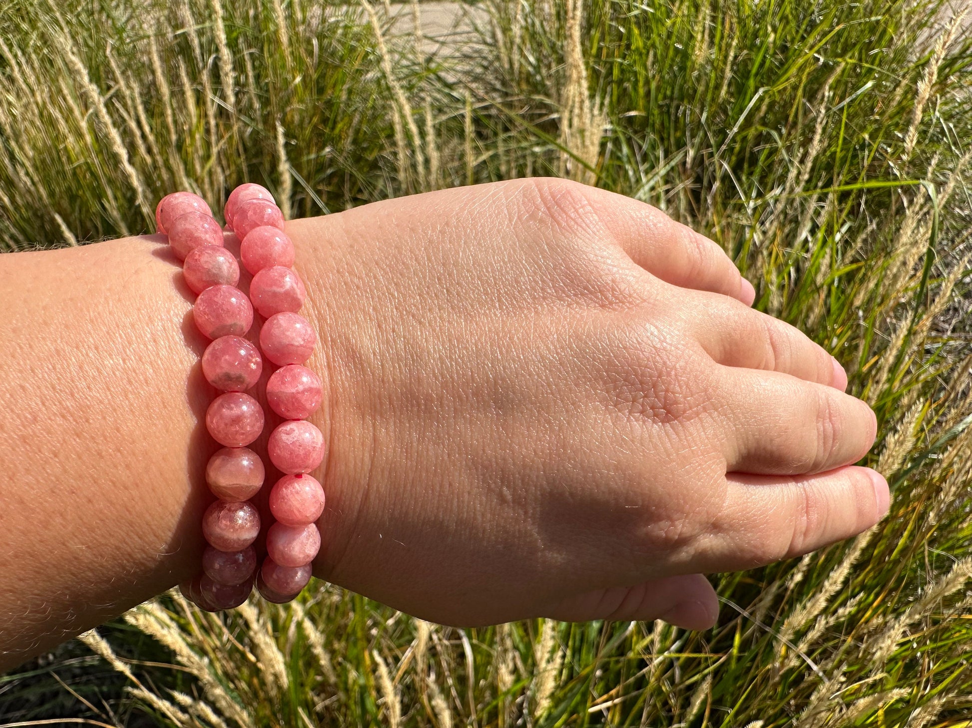 One (1) 8mm Rhodochrosite Bracelet| Heart Healing | Love | Compassion | Self Acceptance | Unconditional Love