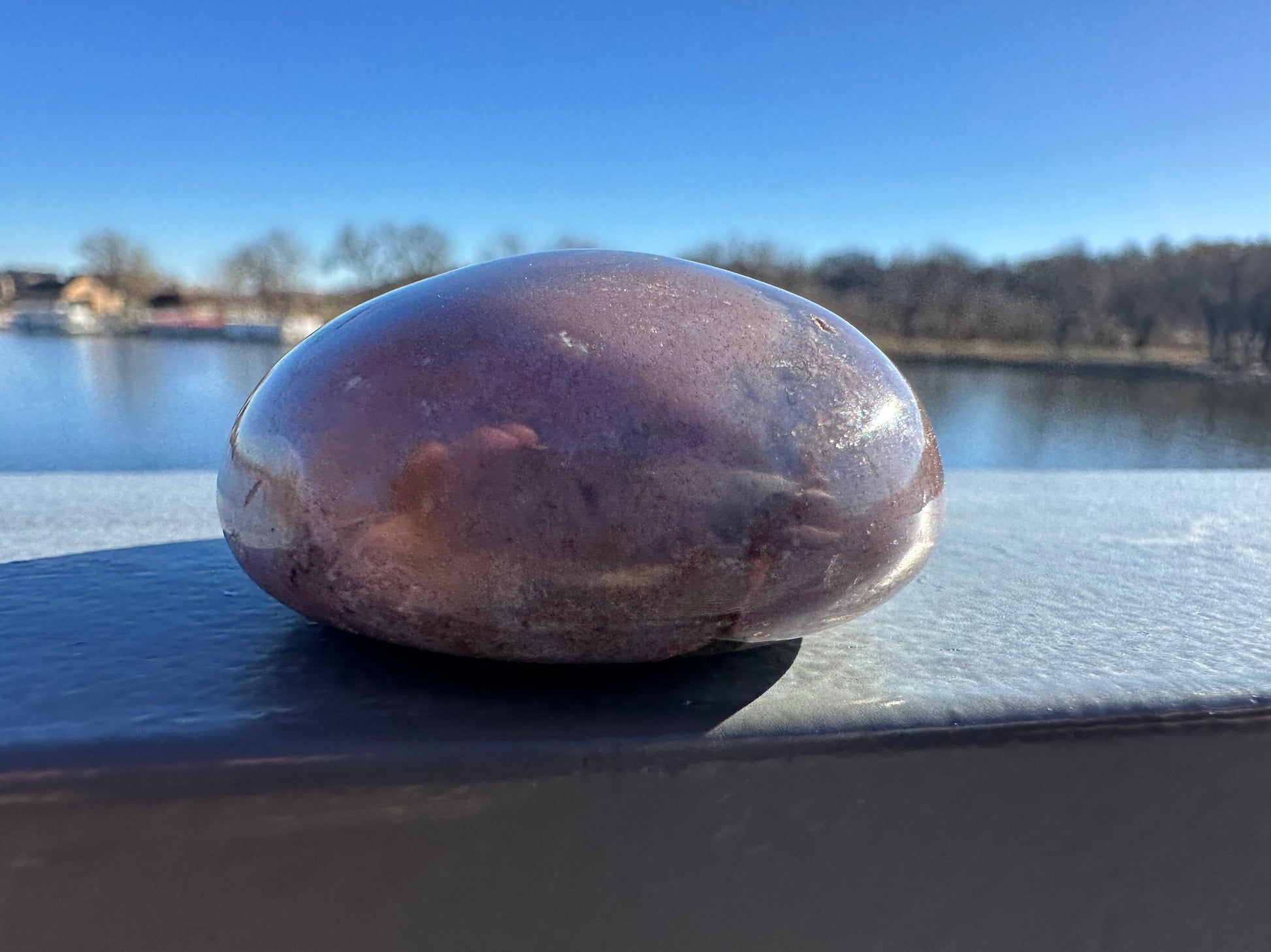 Rainbow Ocean Jasper Palm Stone | Ocean Jasper | Ocean Jasper Palm Stone | Ocean Jasper Sphere Active