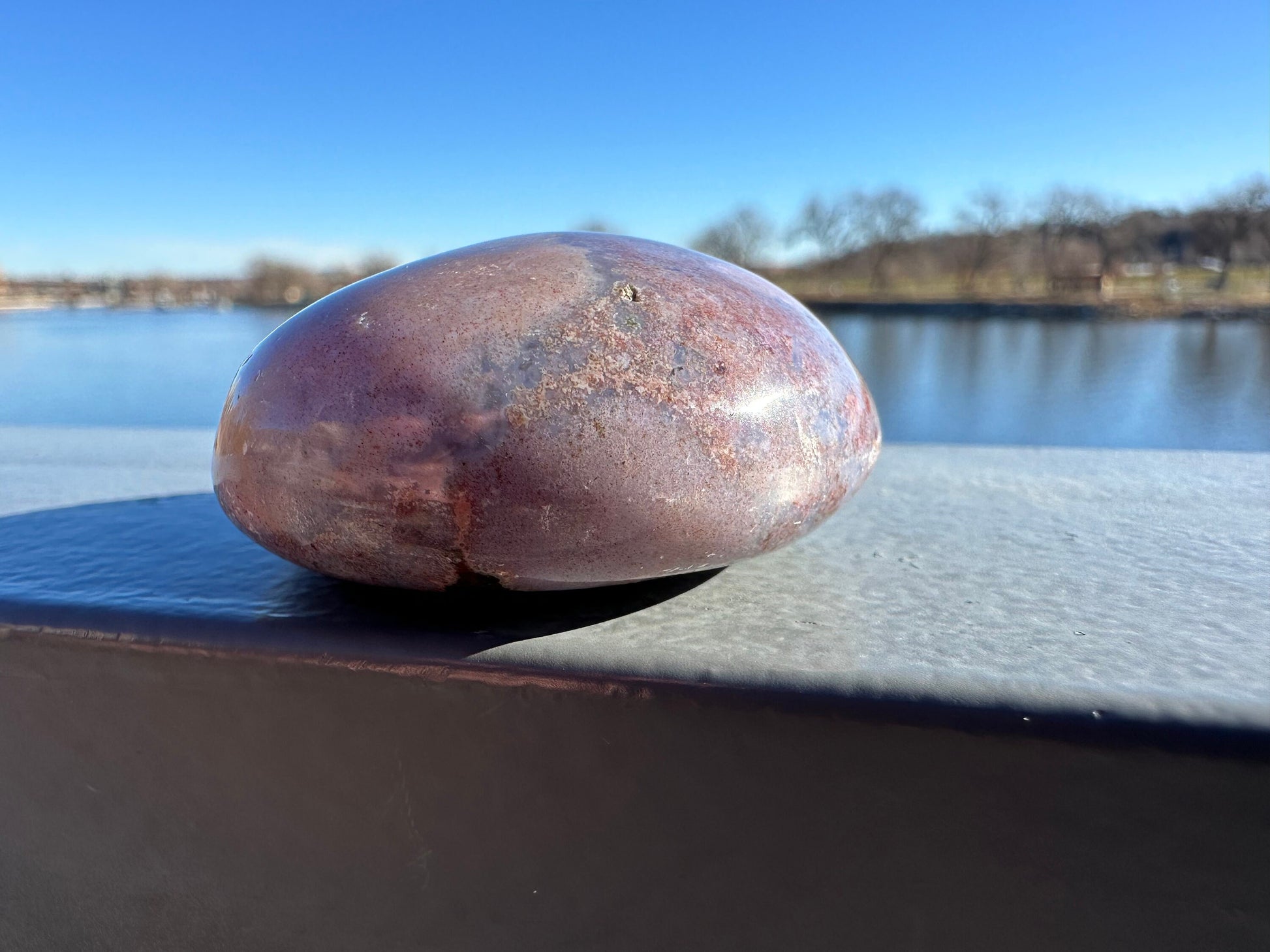 Rainbow Ocean Jasper Palm Stone | Ocean Jasper | Ocean Jasper Palm Stone | Ocean Jasper Sphere Active