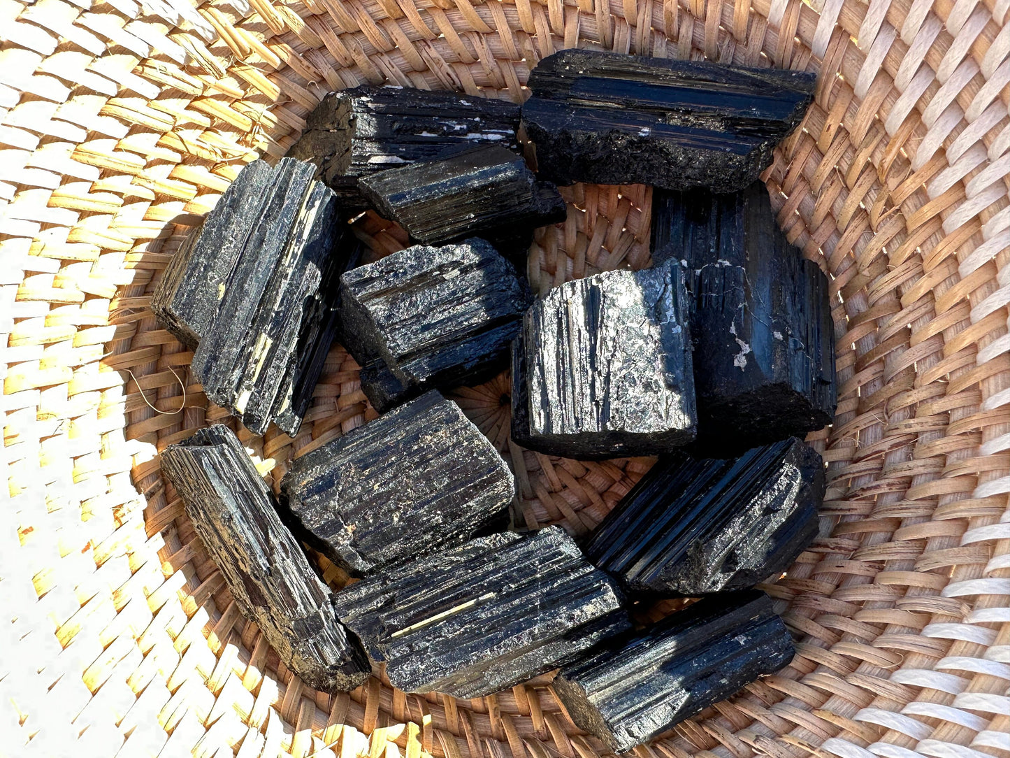 One (1) Black Tourmaline Rough Large Pieces | Protection | Blocks Negative Energy | Rough Black Tourmaline | Black Tourmaline Chunks