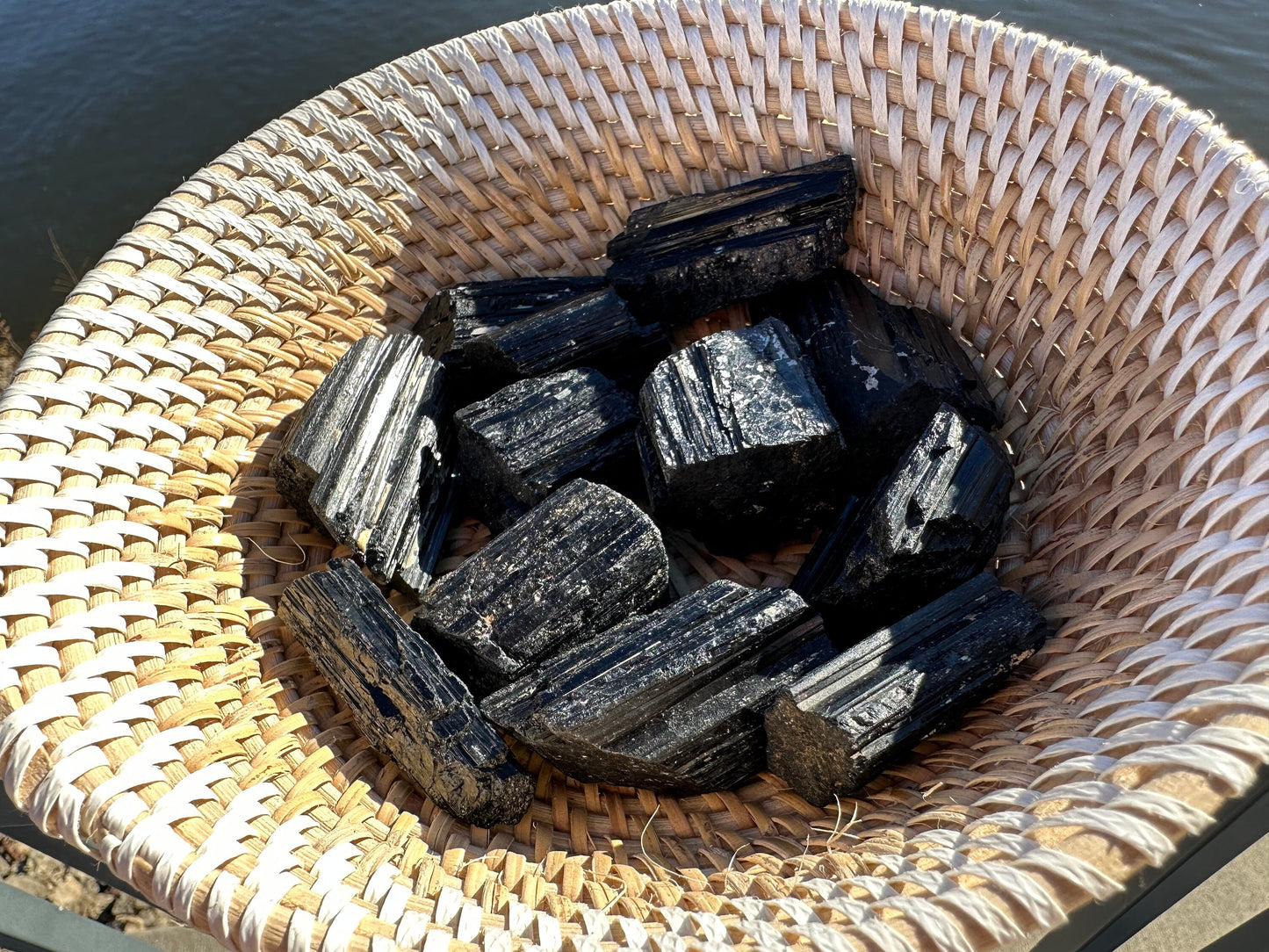 One (1) Black Tourmaline Rough Large Pieces | Protection | Blocks Negative Energy | Rough Black Tourmaline | Black Tourmaline Chunks