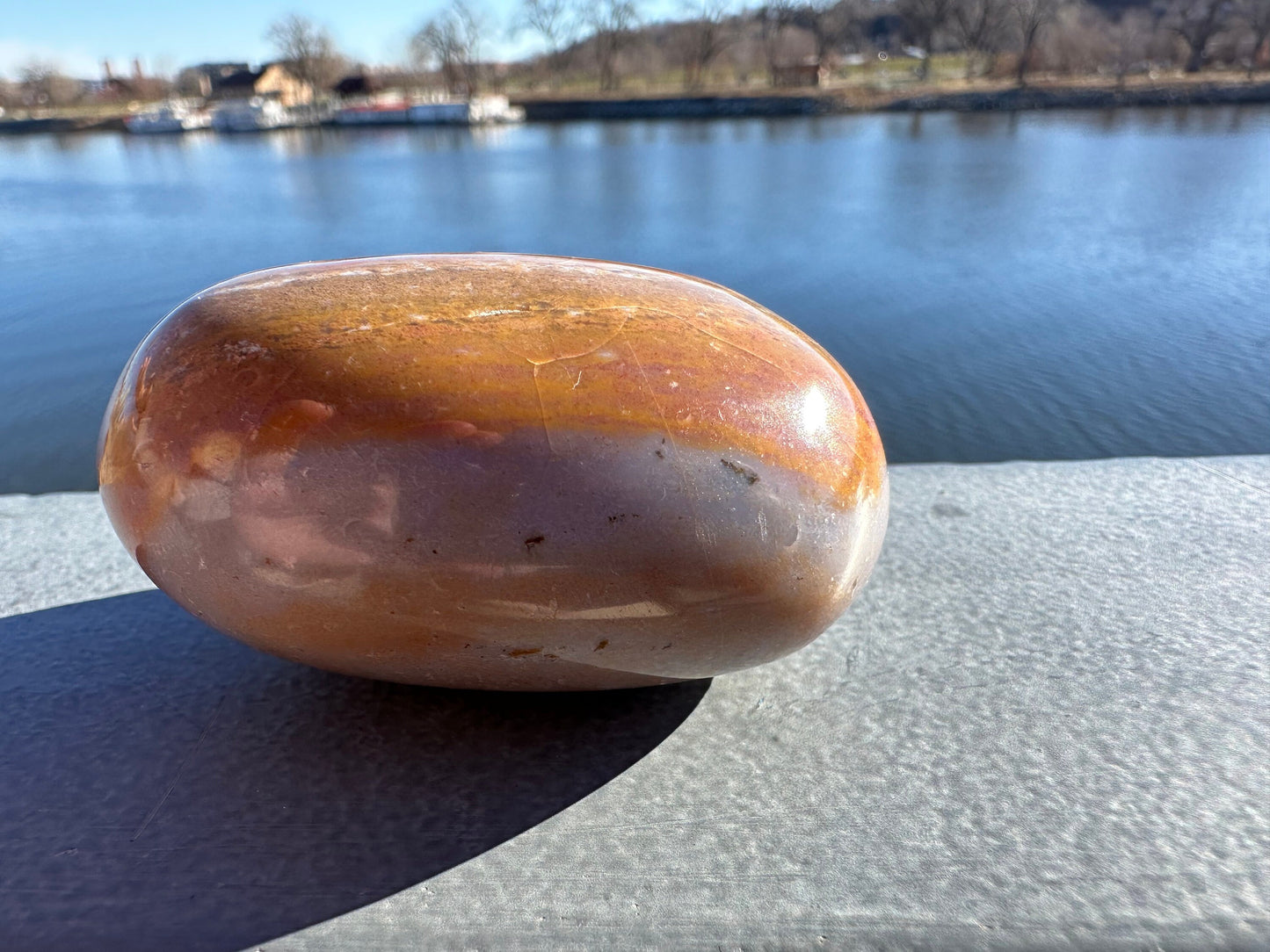 Rainbow Ocean Jasper Palm Stone | Ocean Jasper | Ocean Jasper Palm Stone | Ocean Jasper Sphere Active