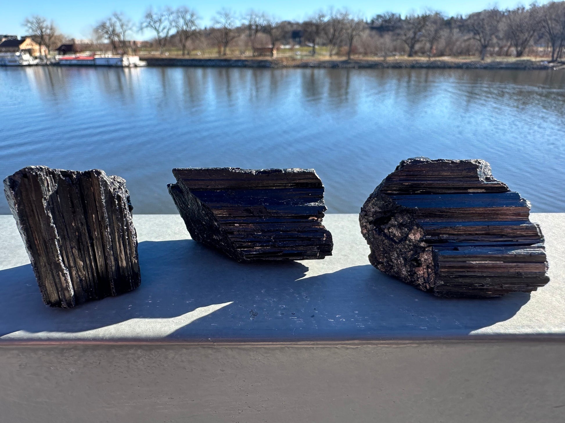 One (1) Black Tourmaline Rough Large Pieces | Protection | Blocks Negative Energy | Rough Black Tourmaline | Black Tourmaline Chunks