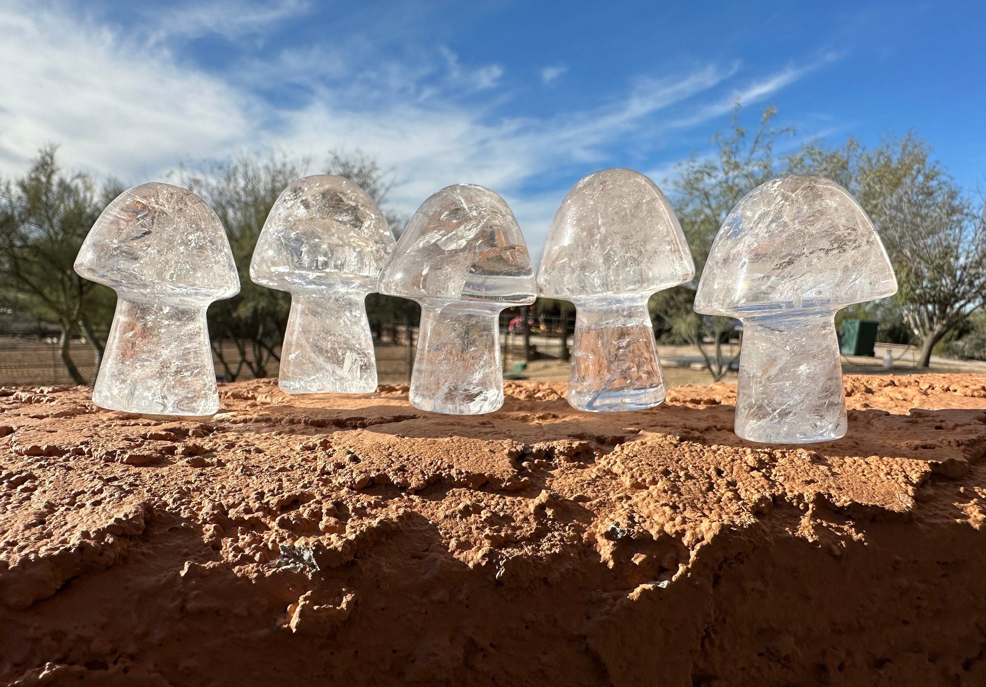 One (1) Clear Quartz Mushroom | Clear Quartz | Mushroom | Healing | Psychic Abilities | Clarity | Calmness