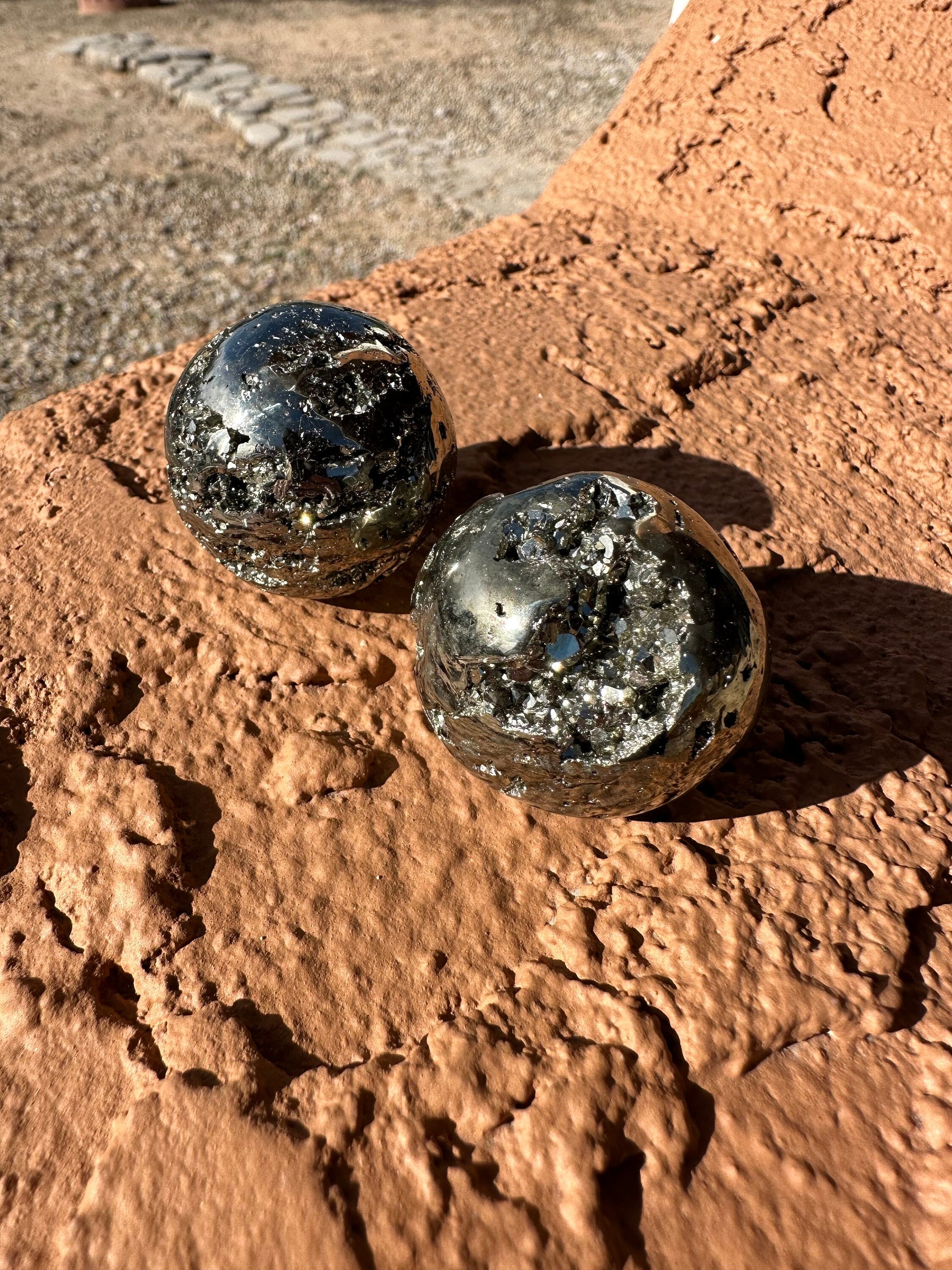 35 mm Pyrite Crystal Sphere | Fools Gold | Pyrite Sphere | Prosperity Protection | Crystal Sphere