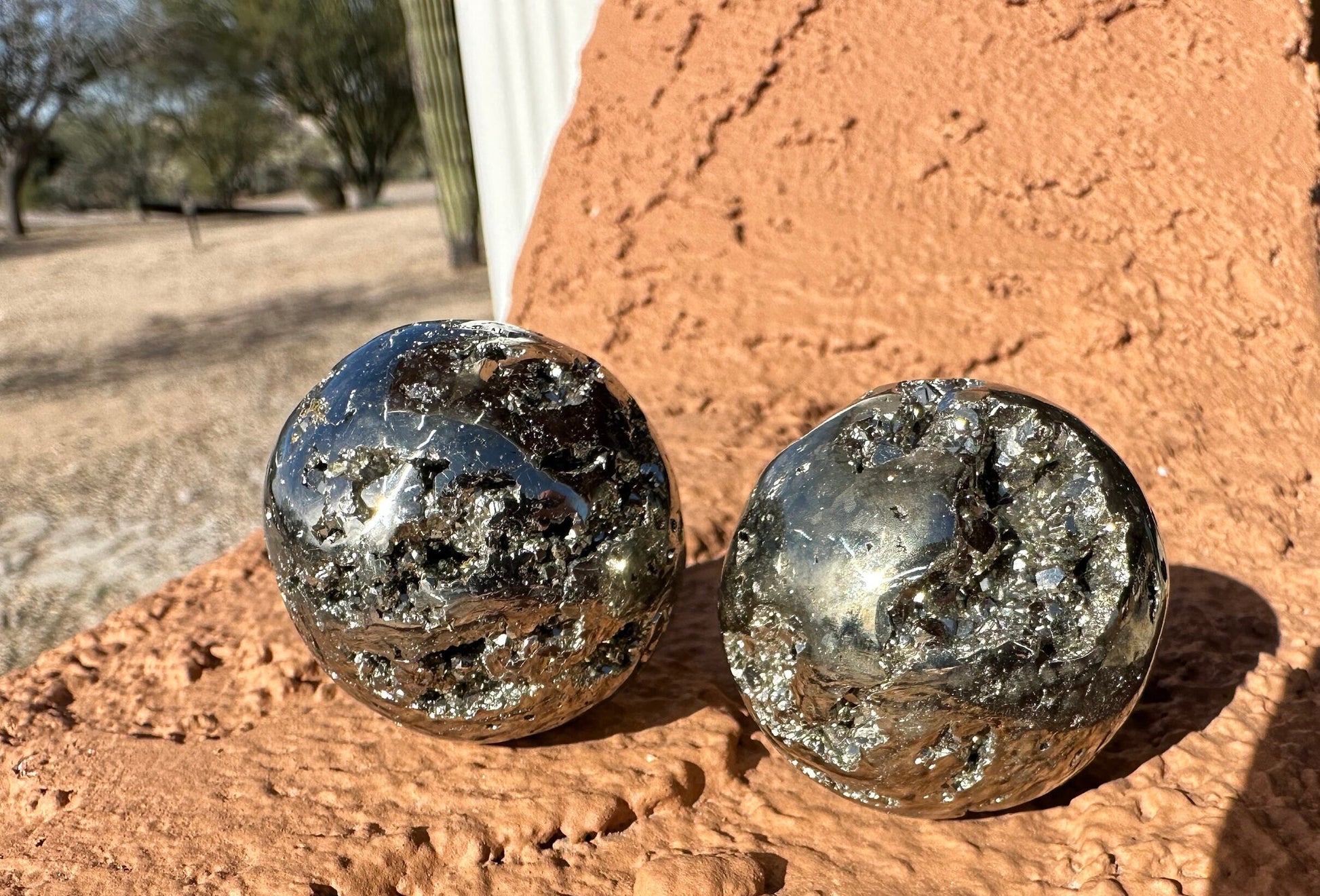 35 mm Pyrite Crystal Sphere | Fools Gold | Pyrite Sphere | Prosperity Protection | Crystal Sphere