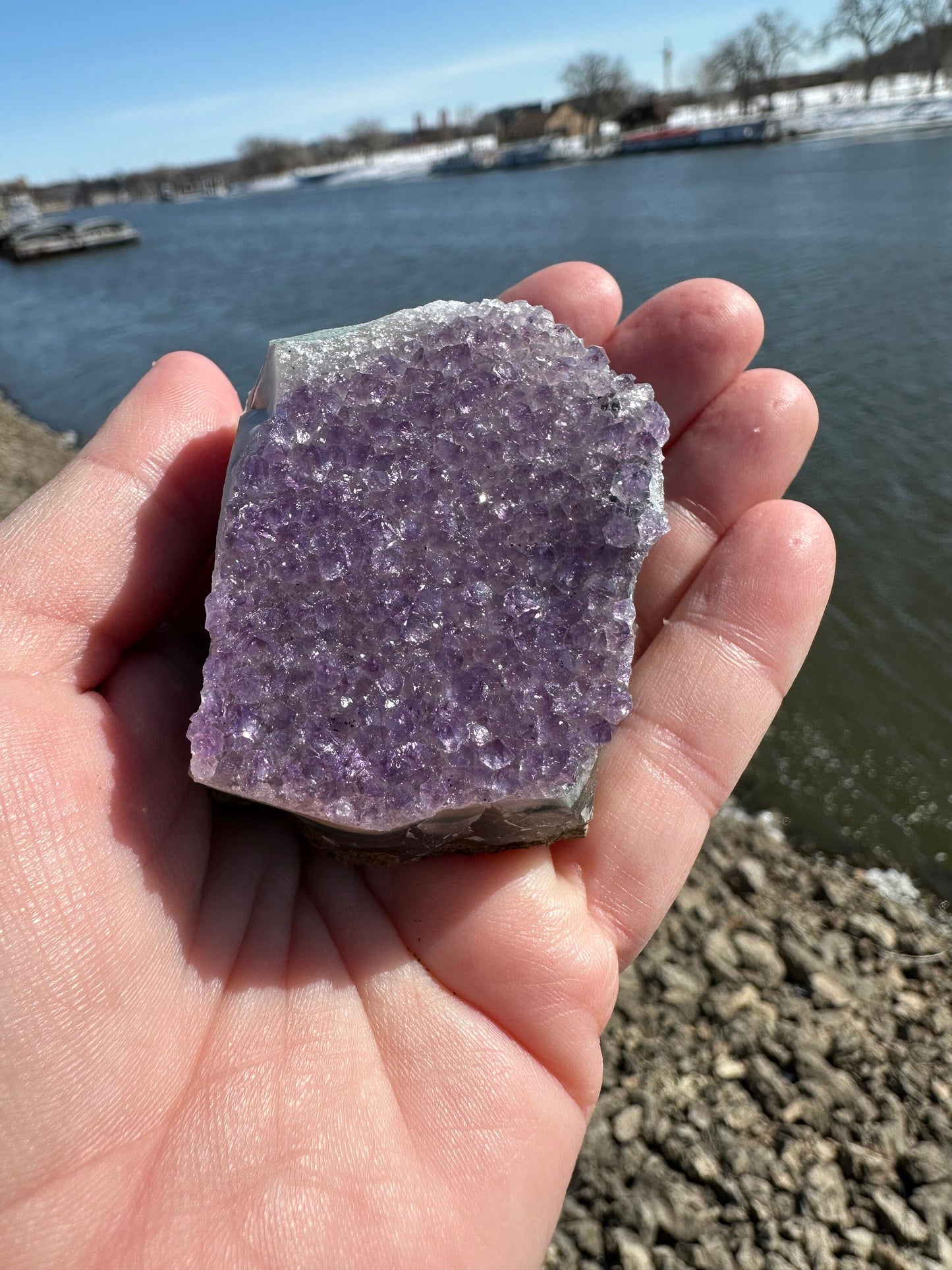 Rainbow Sugar Druzy Cluster | Natural Druzy | Raw Amethyst | Sugar Druzy | Amethyst