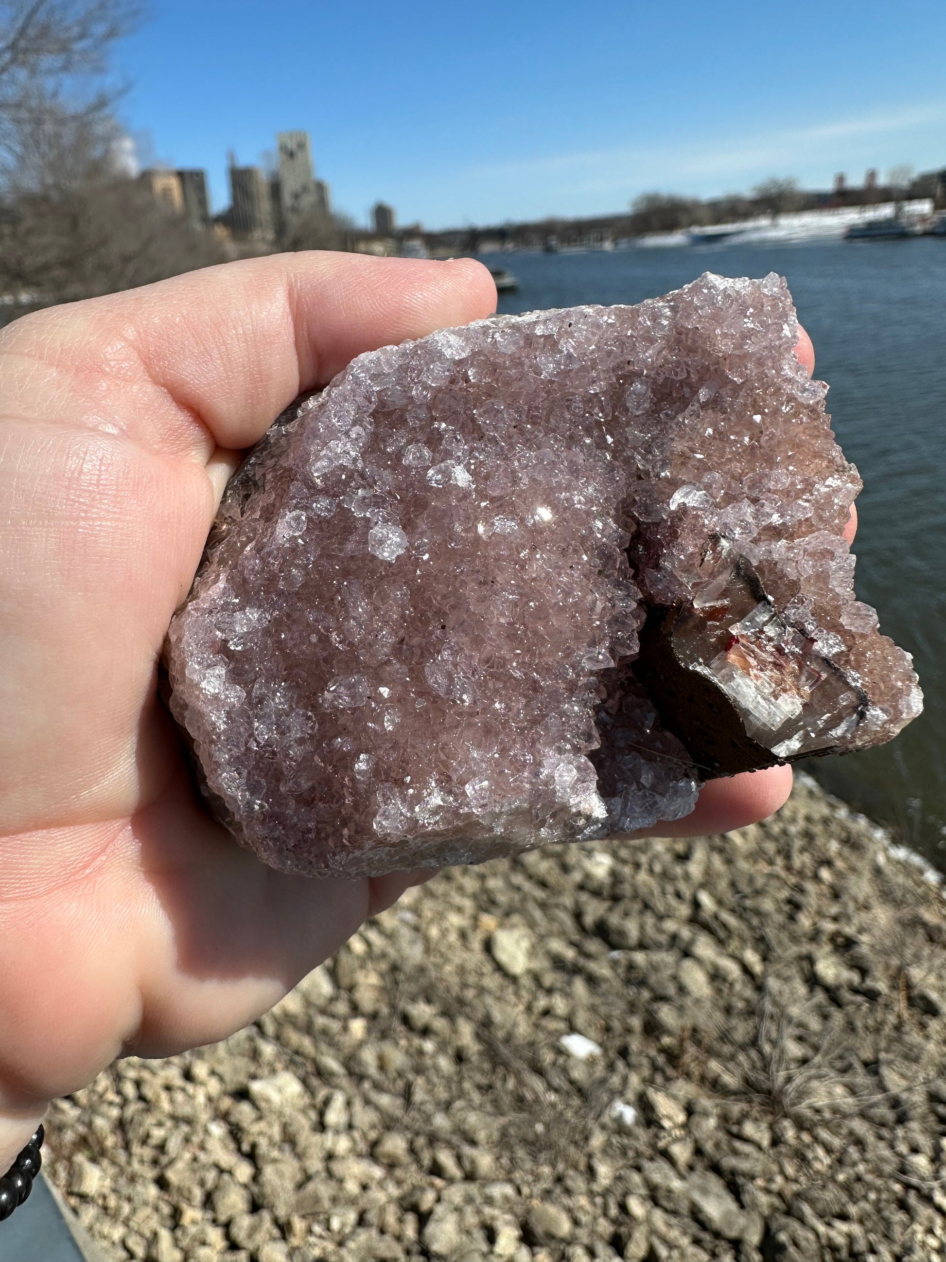 Rainbow Sugar Druzy Cluster | Natural Druzy | Raw Amethyst | Sugar Druzy | Amethyst