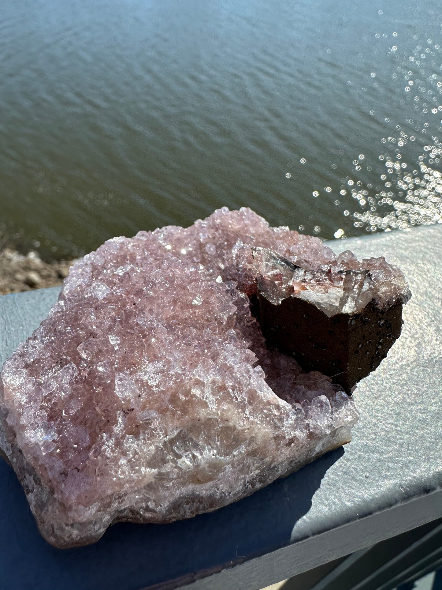 Rainbow Sugar Druzy Cluster | Natural Druzy | Raw Amethyst | Sugar Druzy | Amethyst