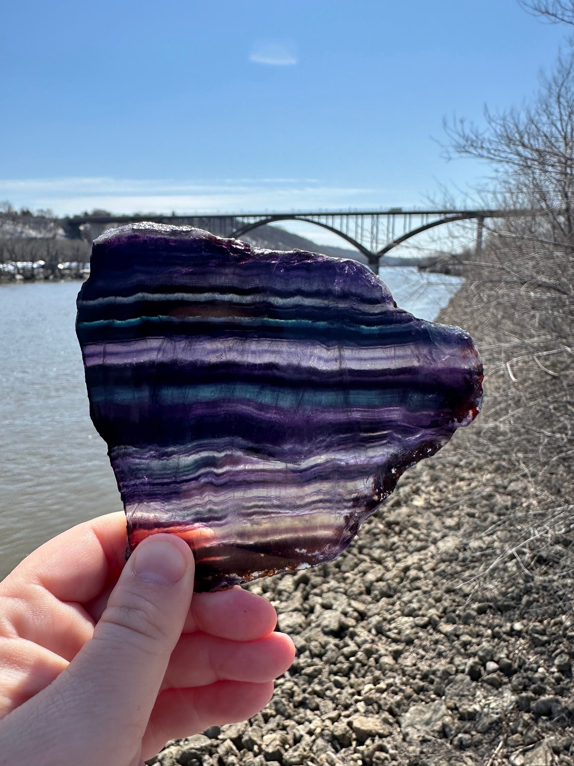 Fluorite Slab | Rainbow Fluorite Slab | Rainbow Fluorite Tower | Crystal Obelisk