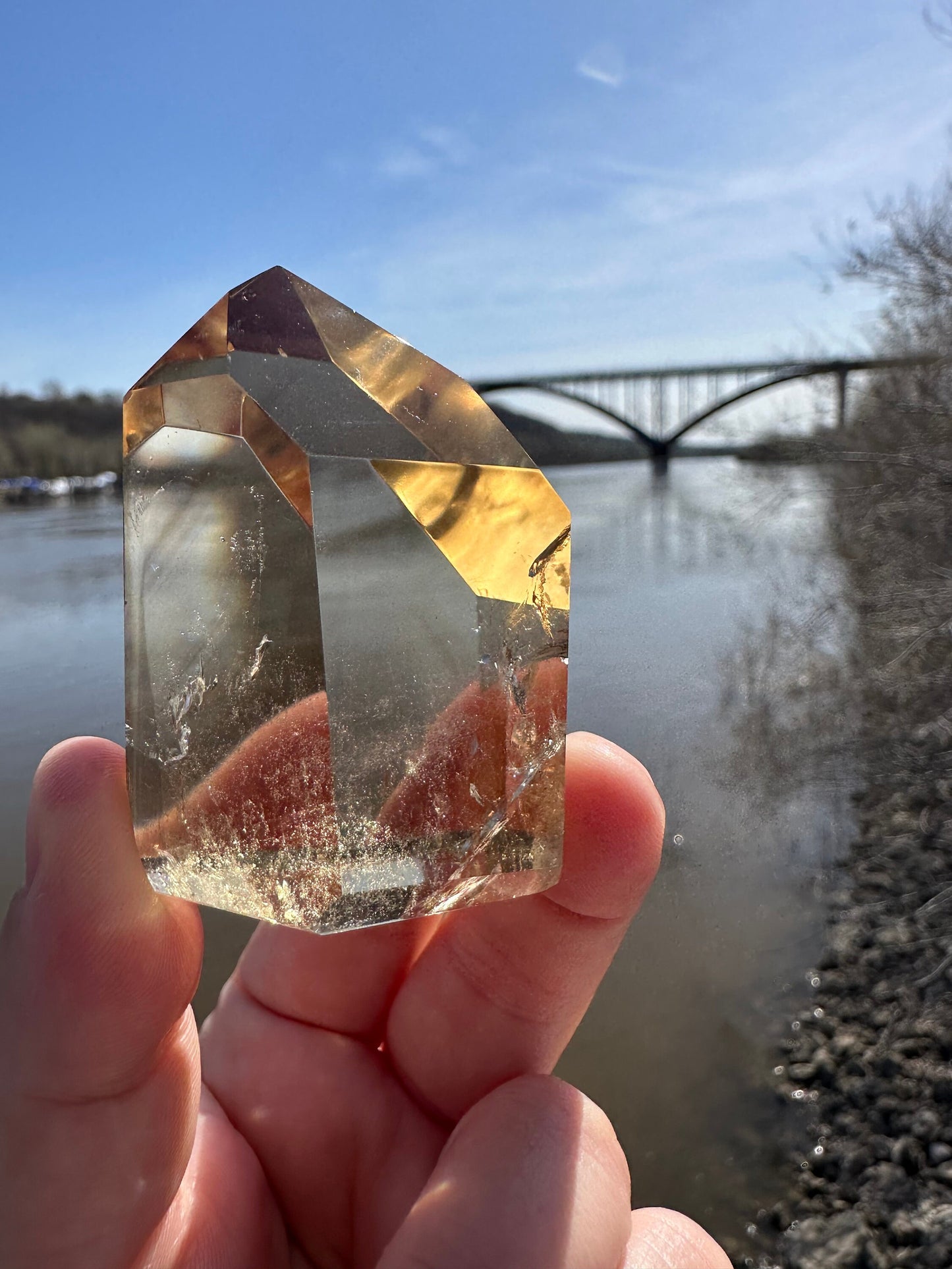 Citrine Tower | Abundance | Wealth | Sunshine | Quartz